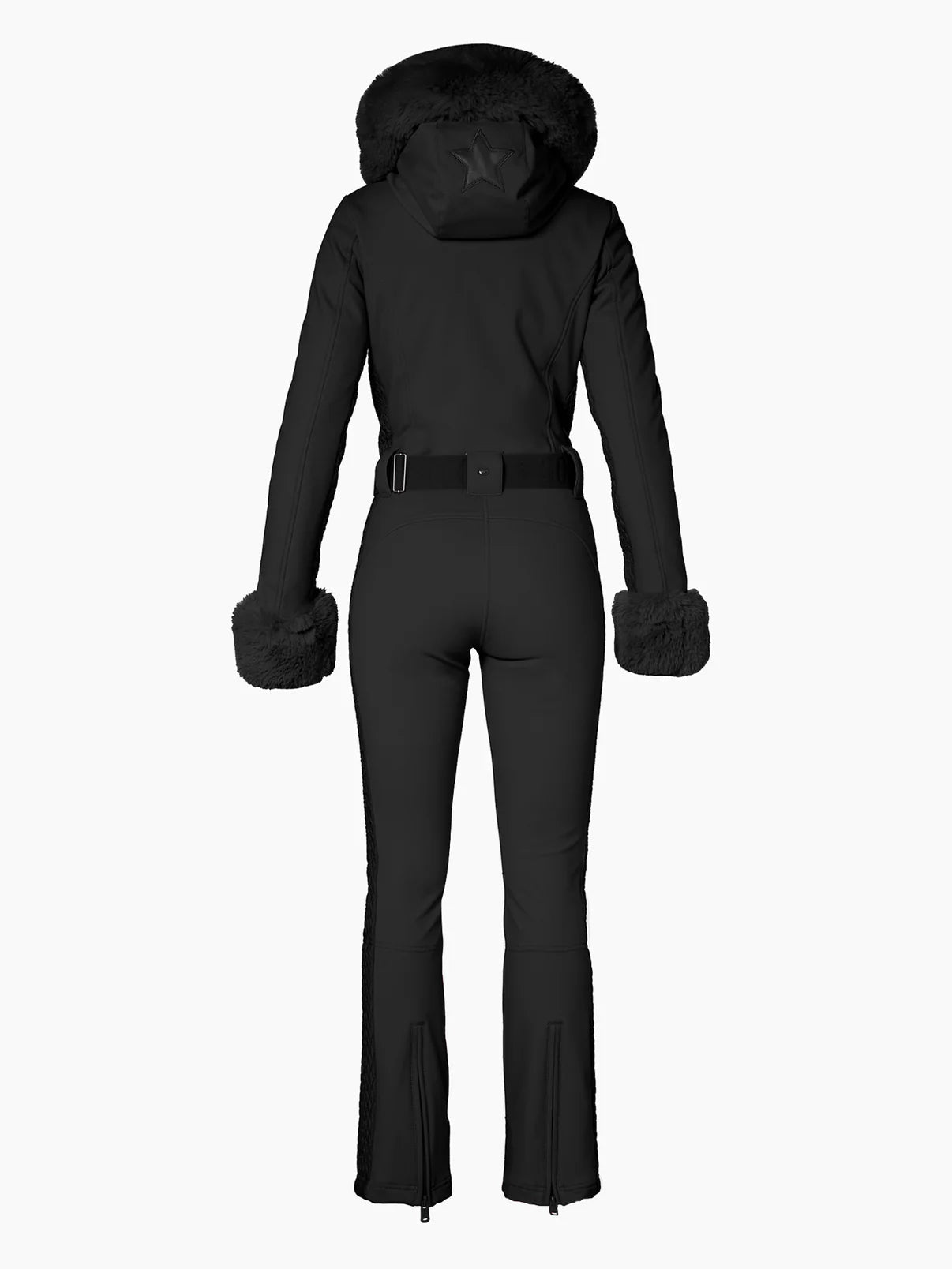 Angele Faux Border Ski Suit Black - Black