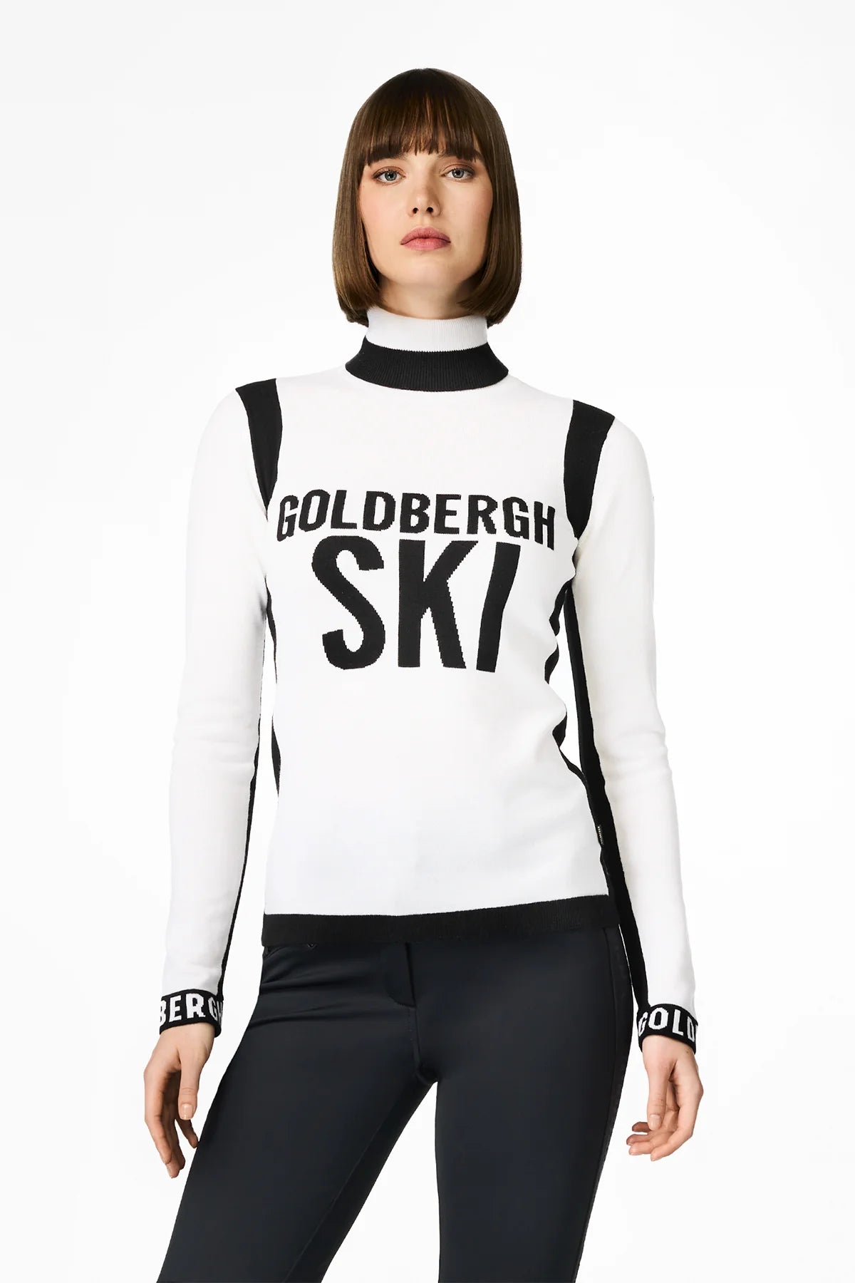 Noemi Long Sleeve Knit Sweater White - White