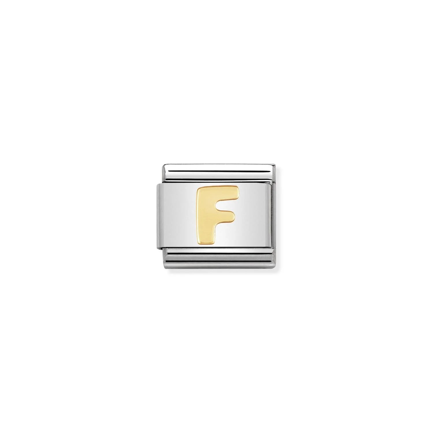 Letter F Gold - Silver