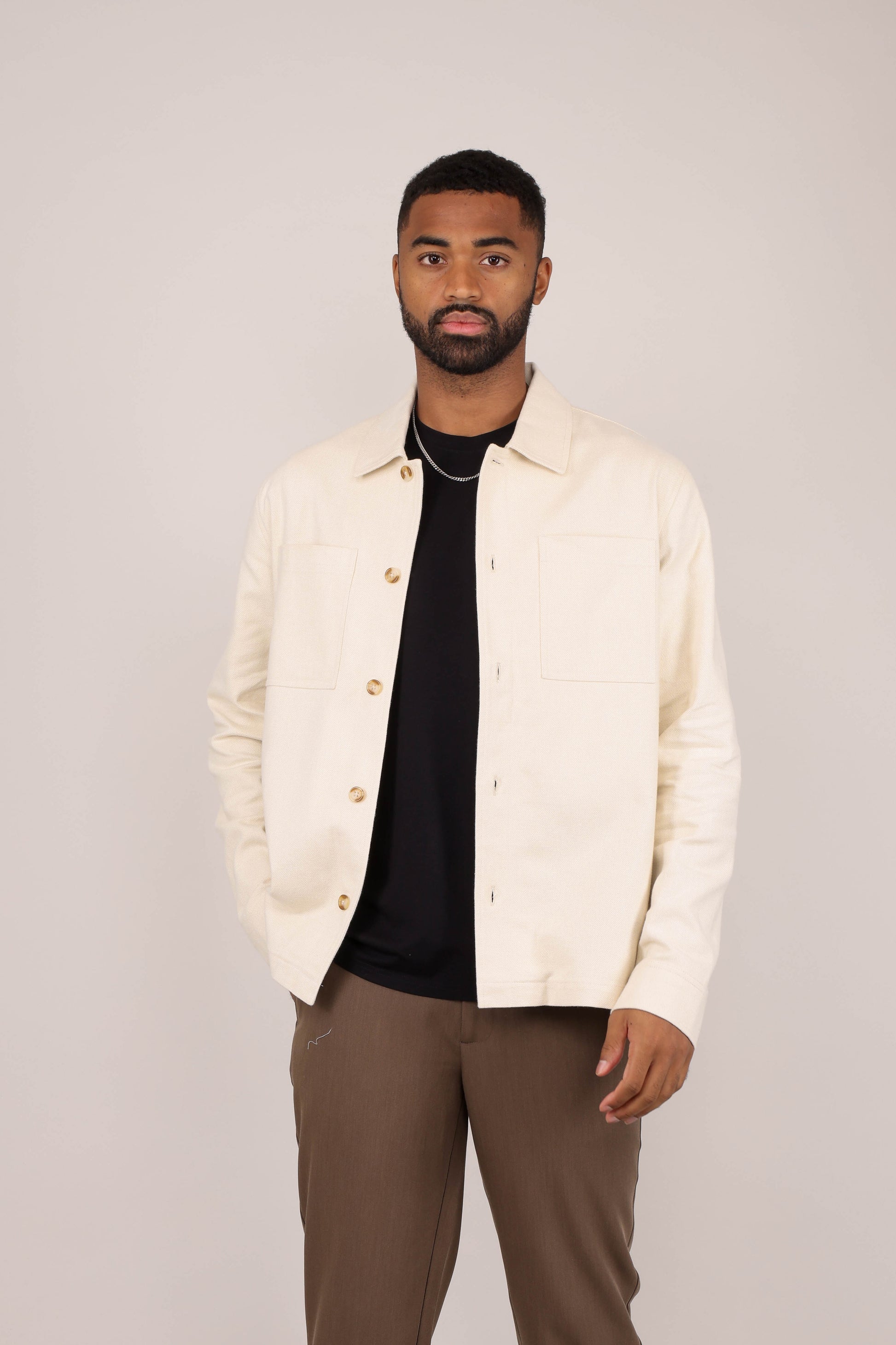 Isku Overshirt - Cream
