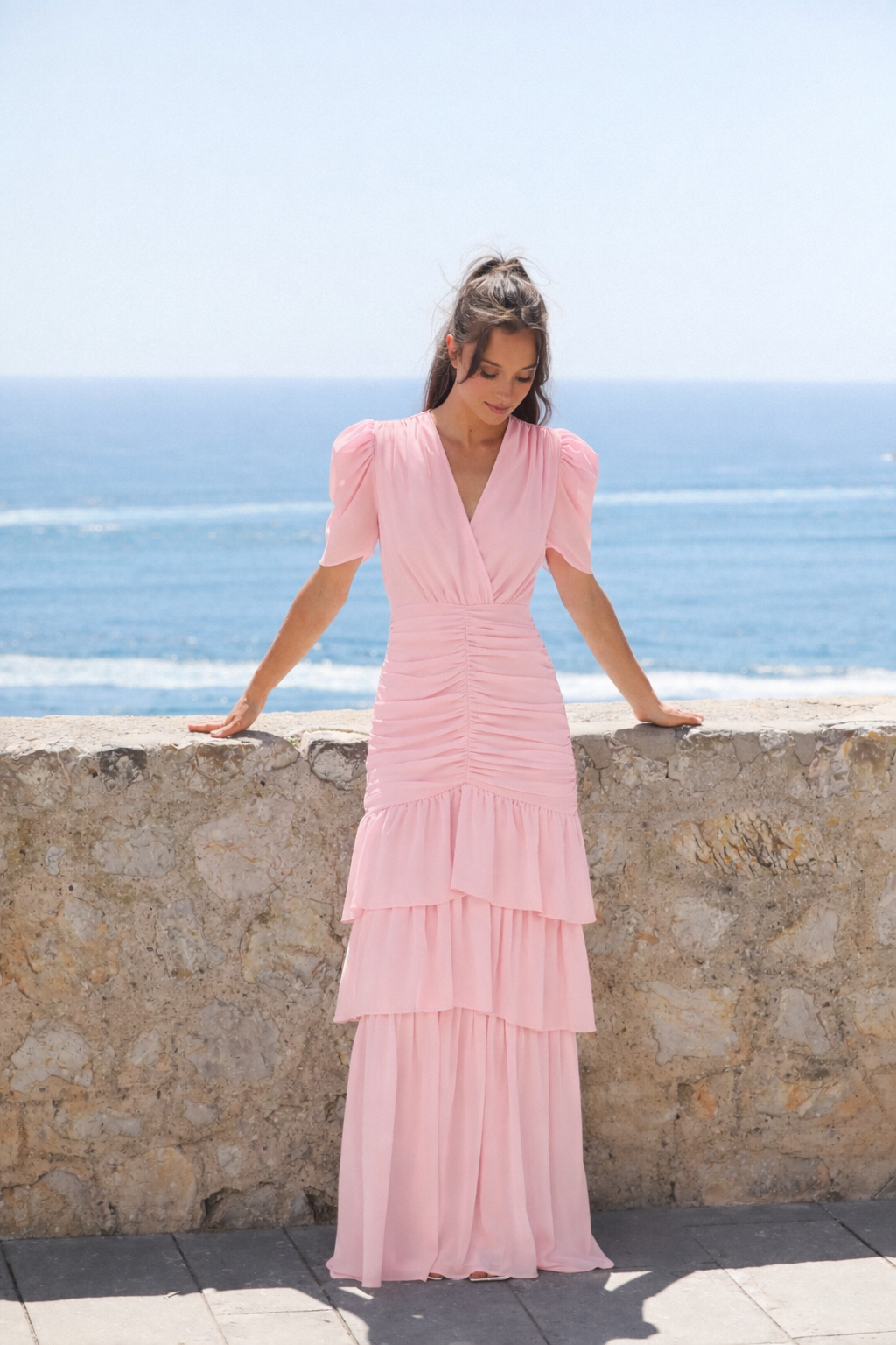 Jenna Maxi Dress Light Pink - Pink