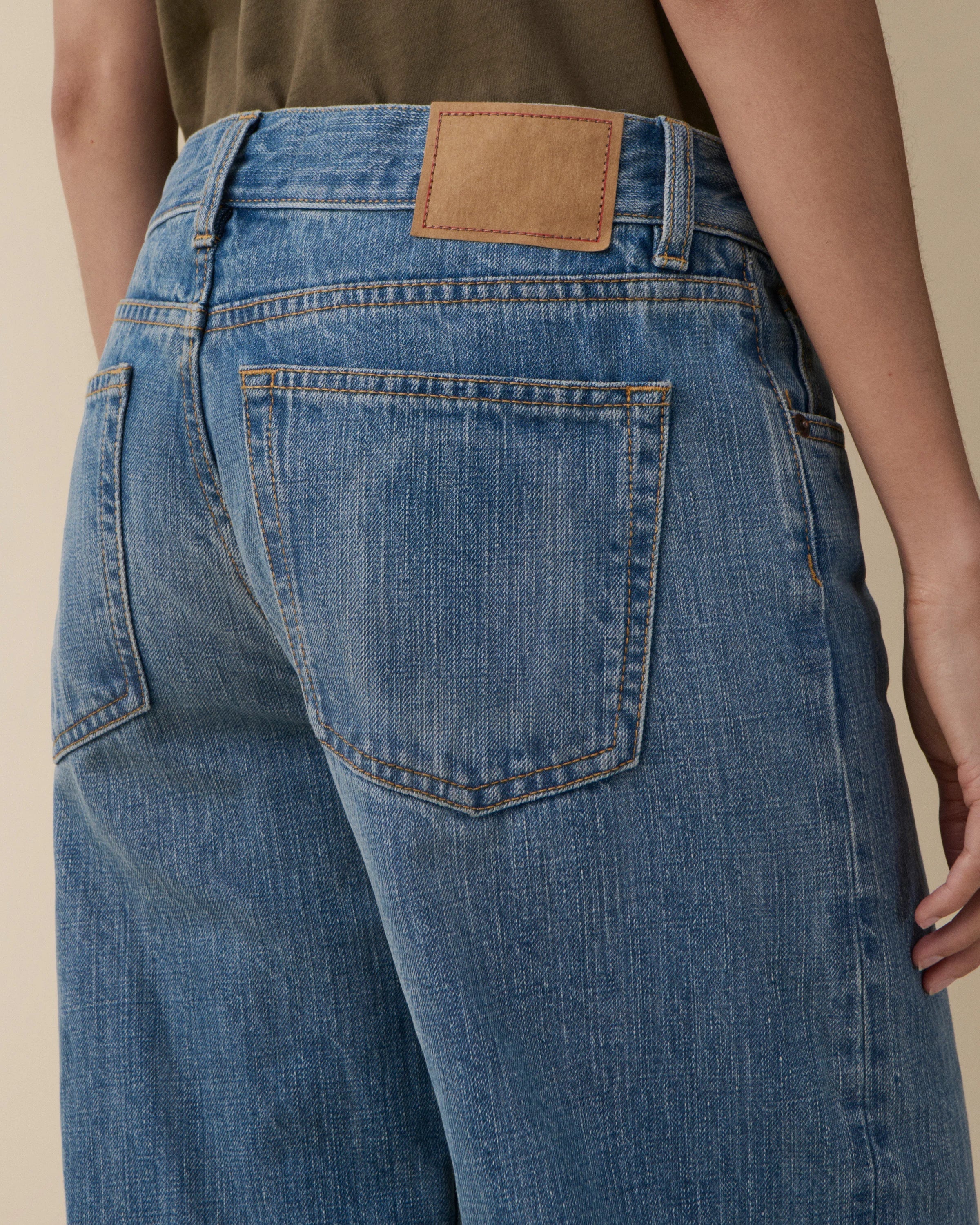 Kyoto Mid Blue Righe - Denim