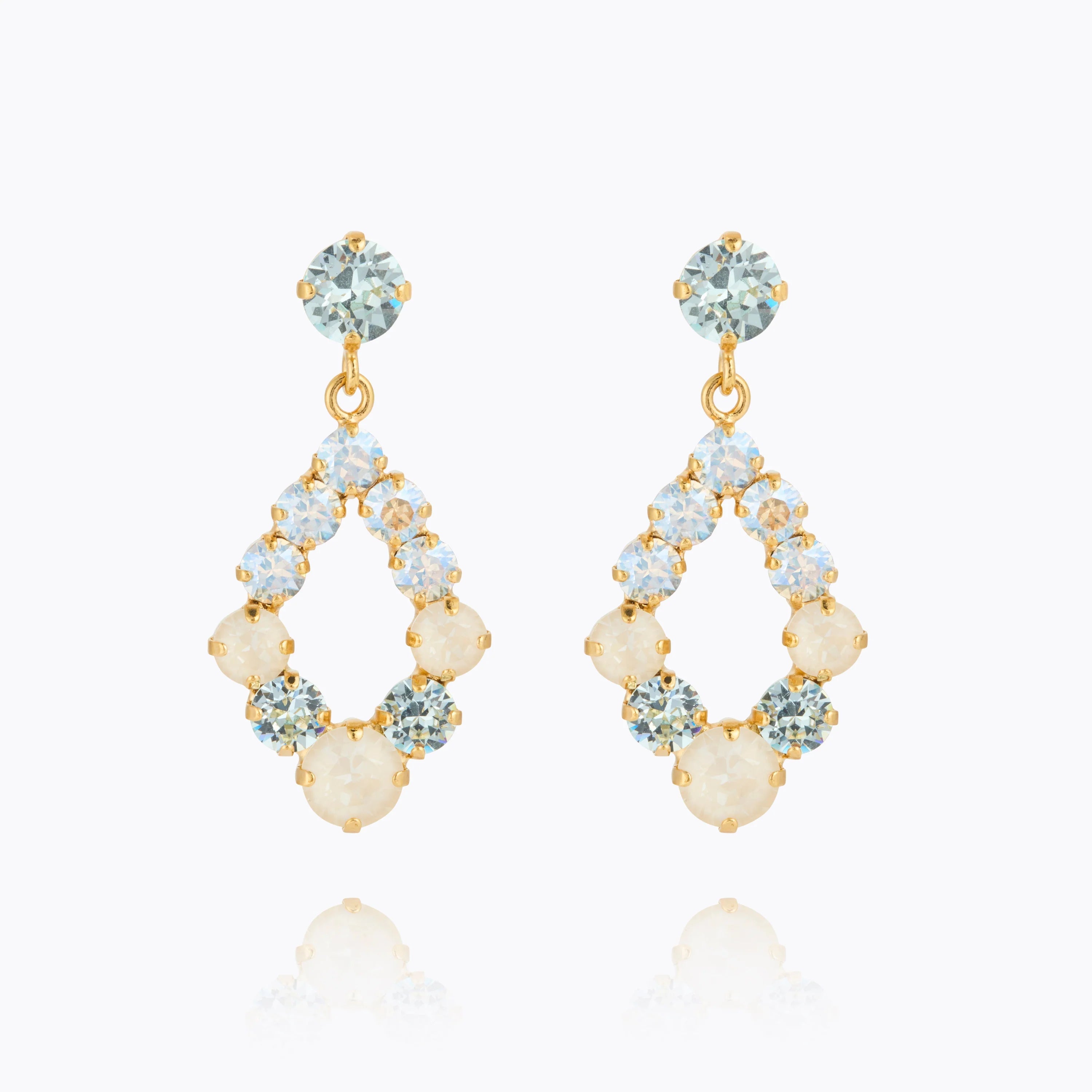 Mini Delia Earrings Gold Azore Combo - Gold