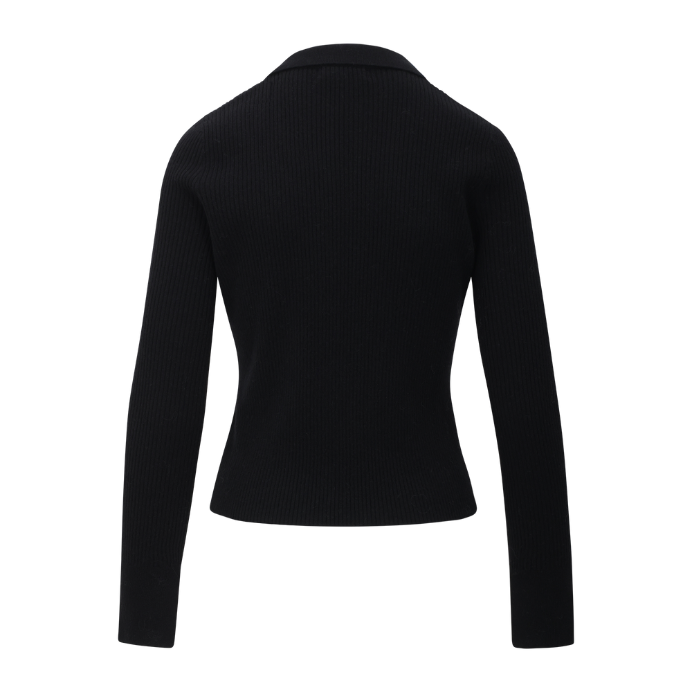 Nadja Polo Sweater - Black