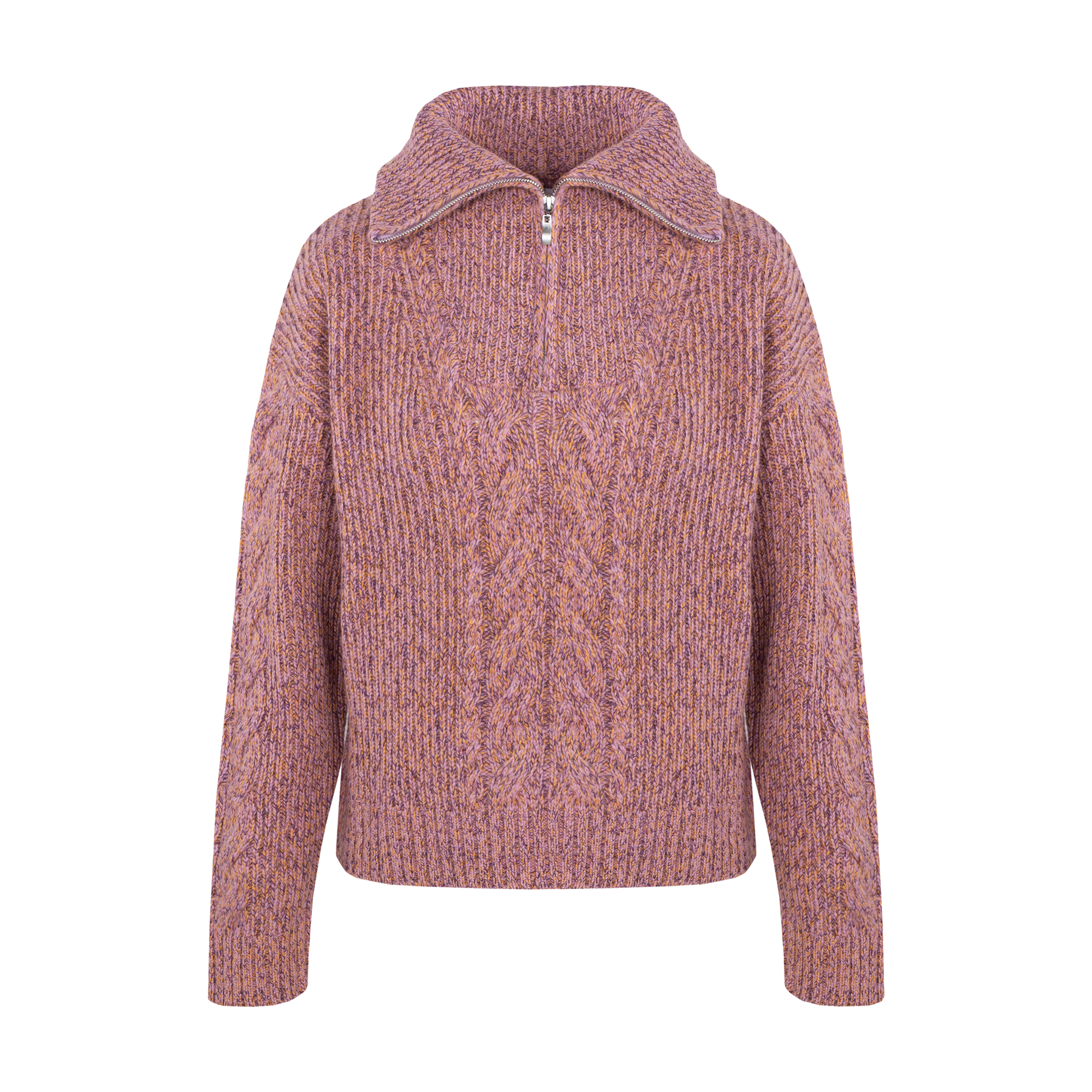 Neeti Half-zip Sweater - Pink