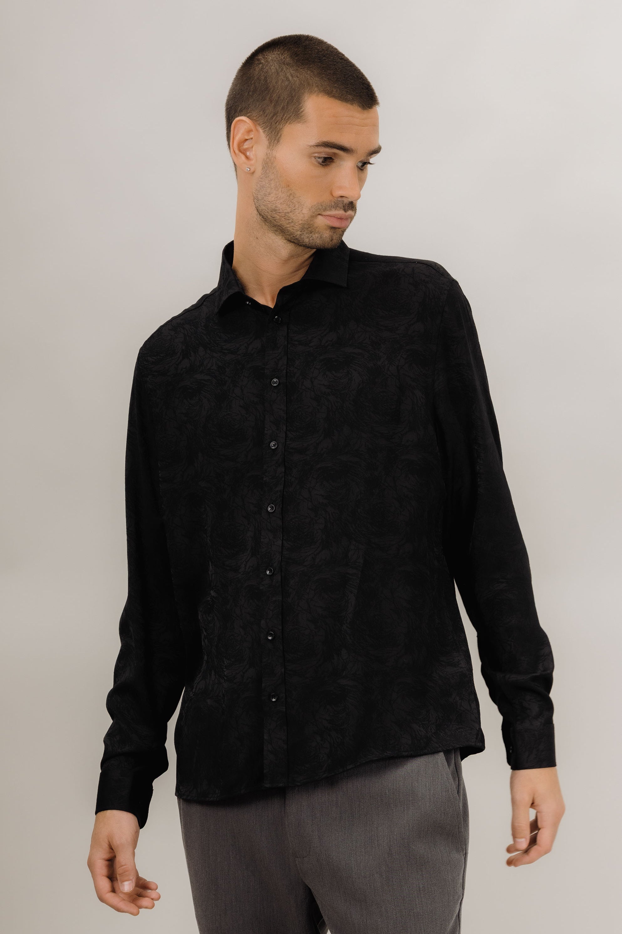 Nigel LS Shirt - Black