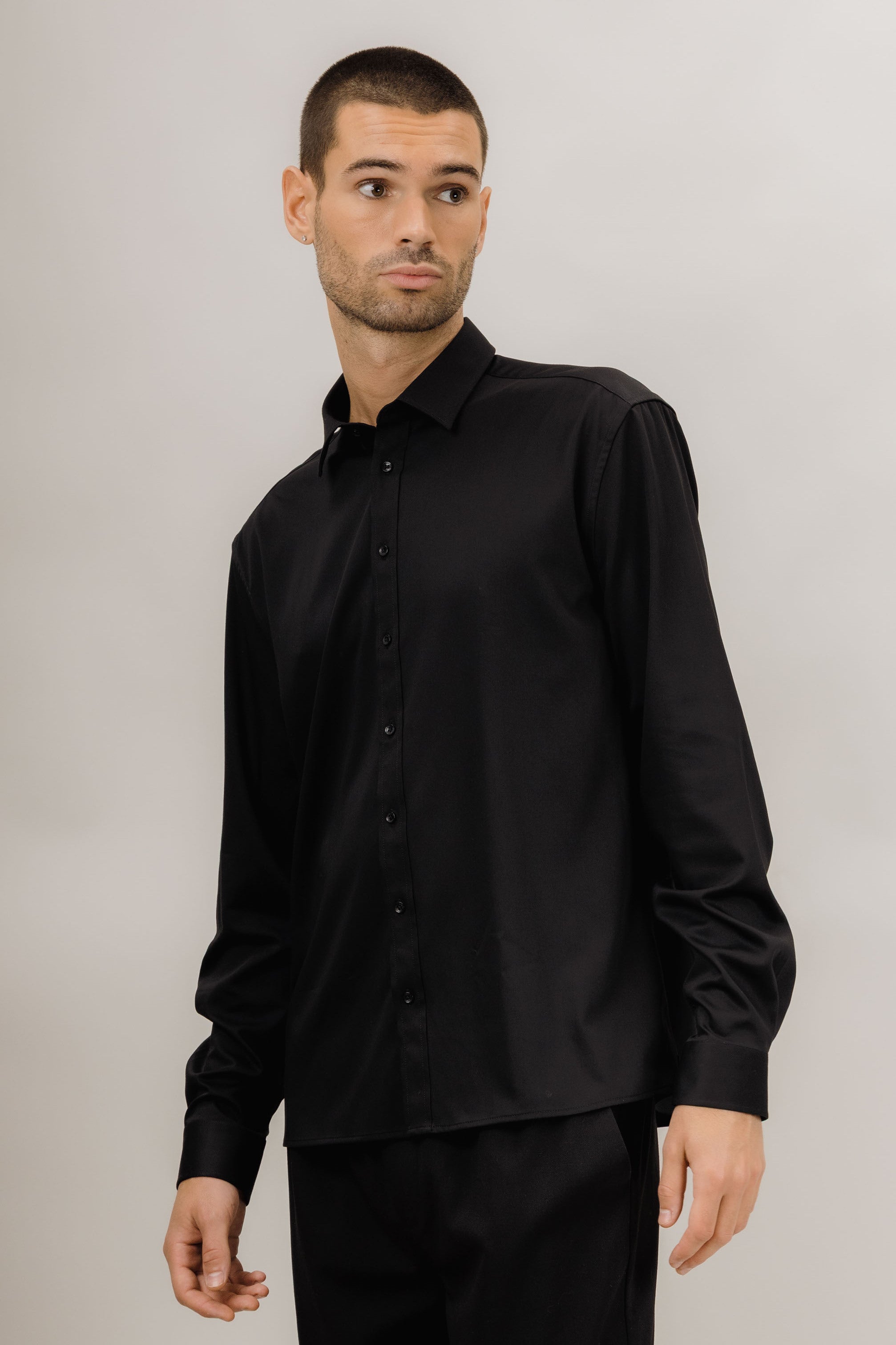 Nigel LS Shirt - Black