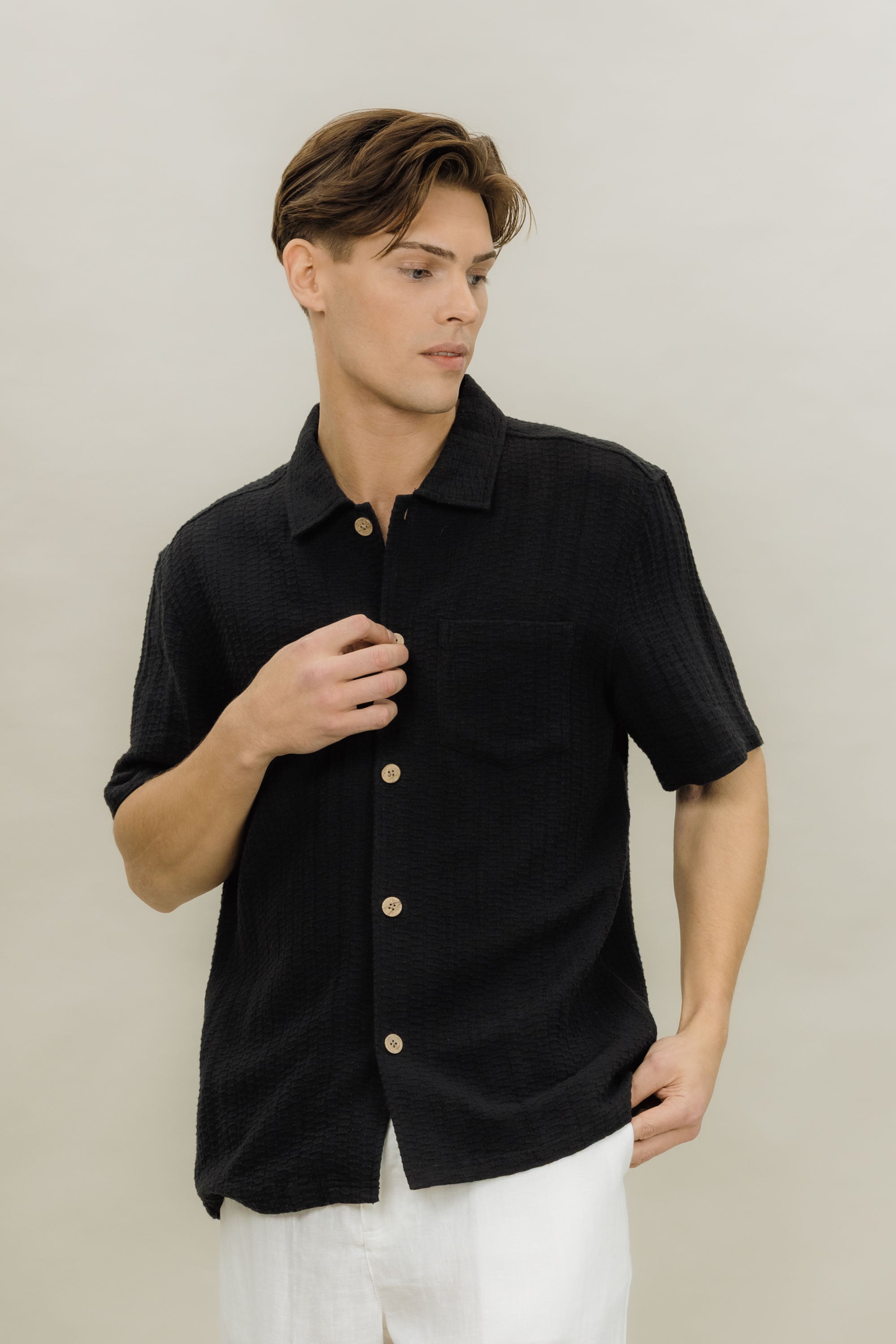 Reggie SS Shirt - Black