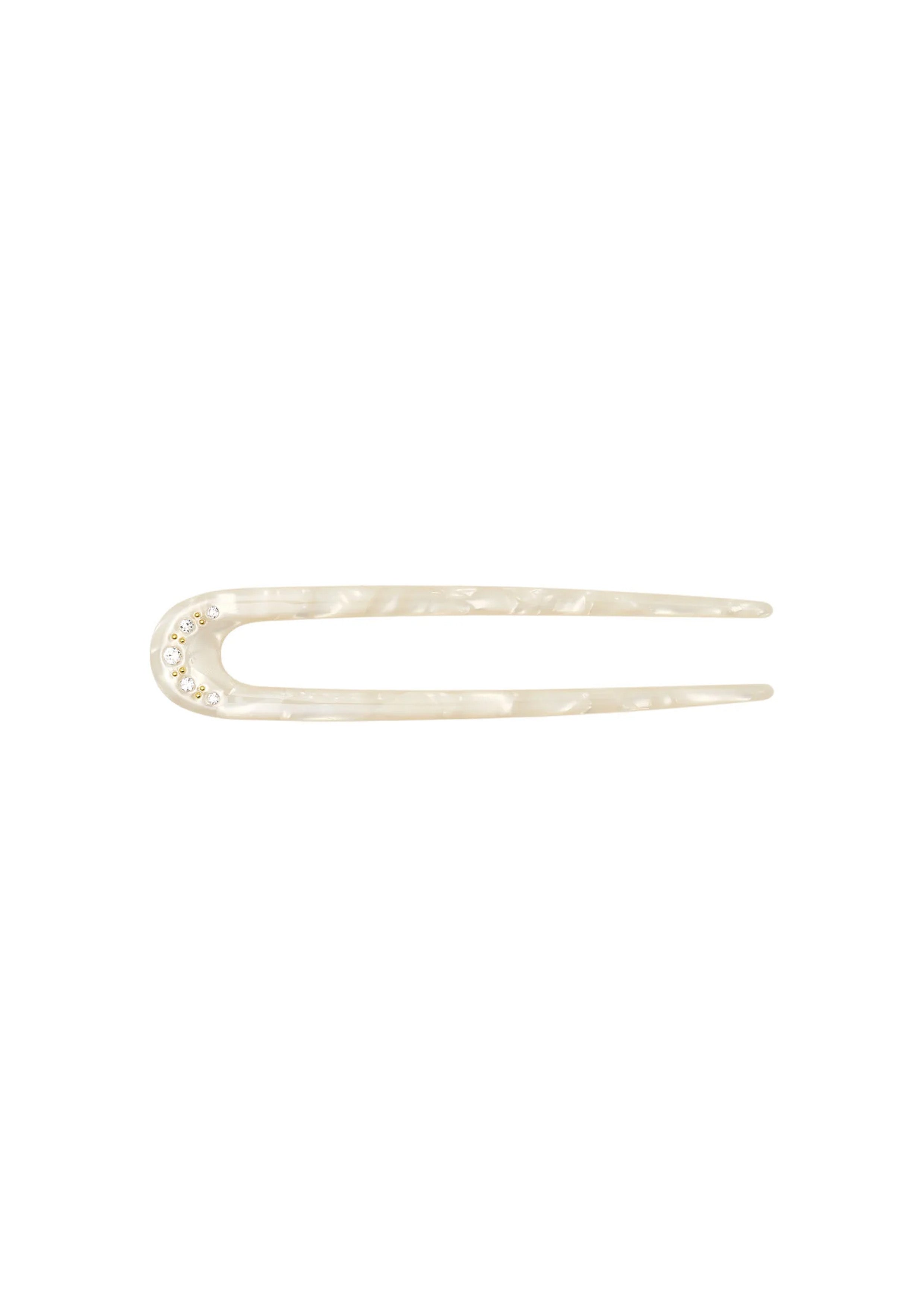 Sunny Crystal Hair Pin Cream Mop - Cream