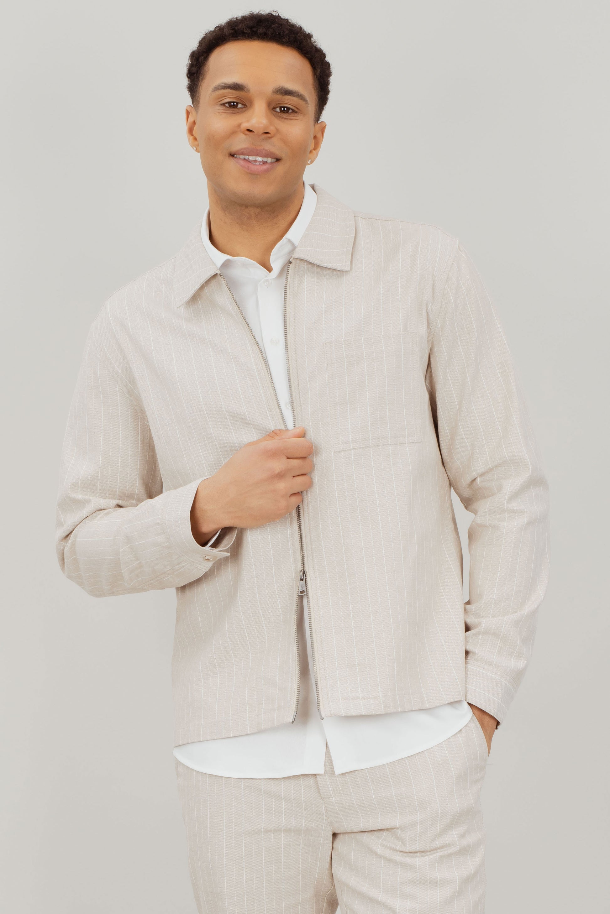 Theodor Overshirt - Beige