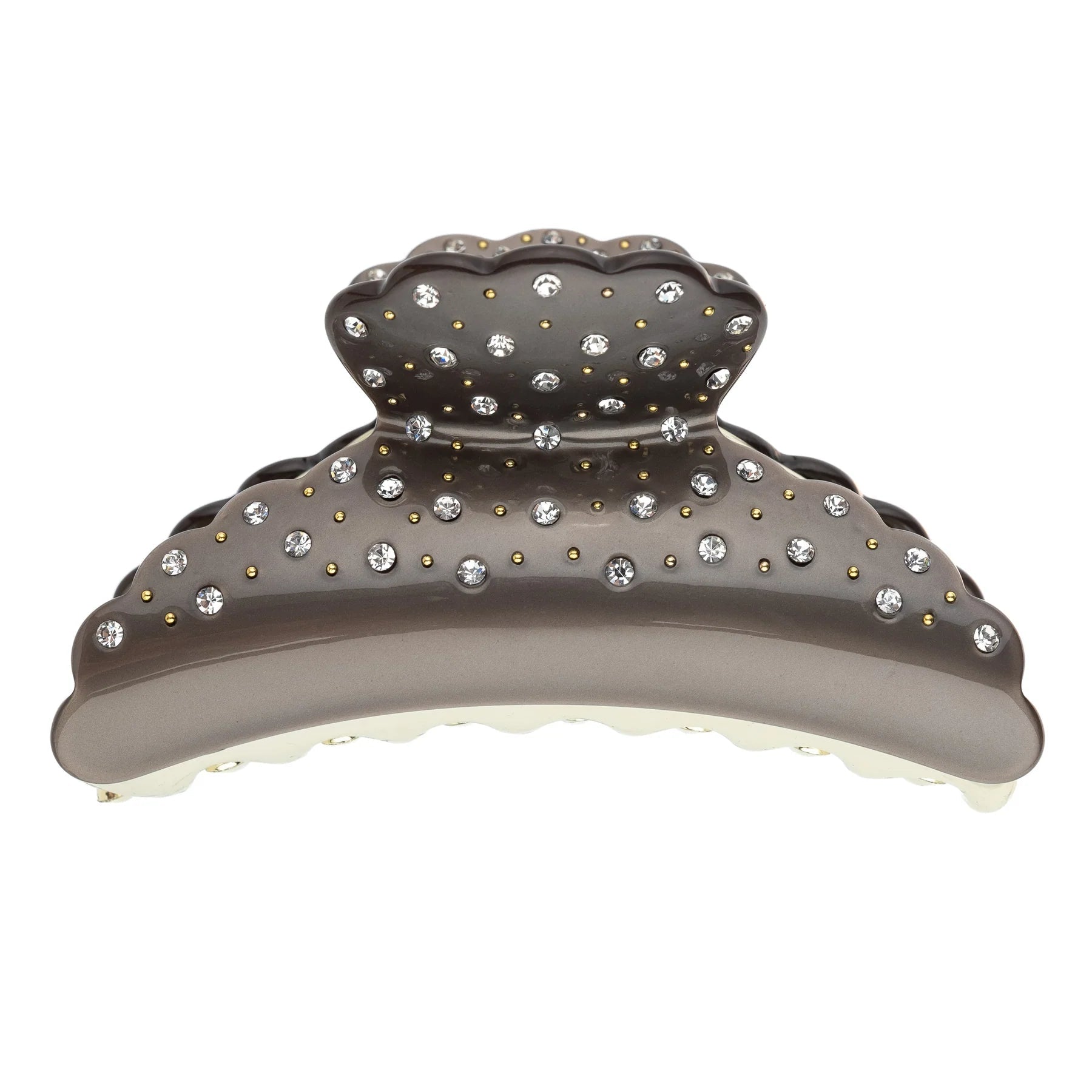 Crystal Hair Claw X Large Soft Brown - Beige