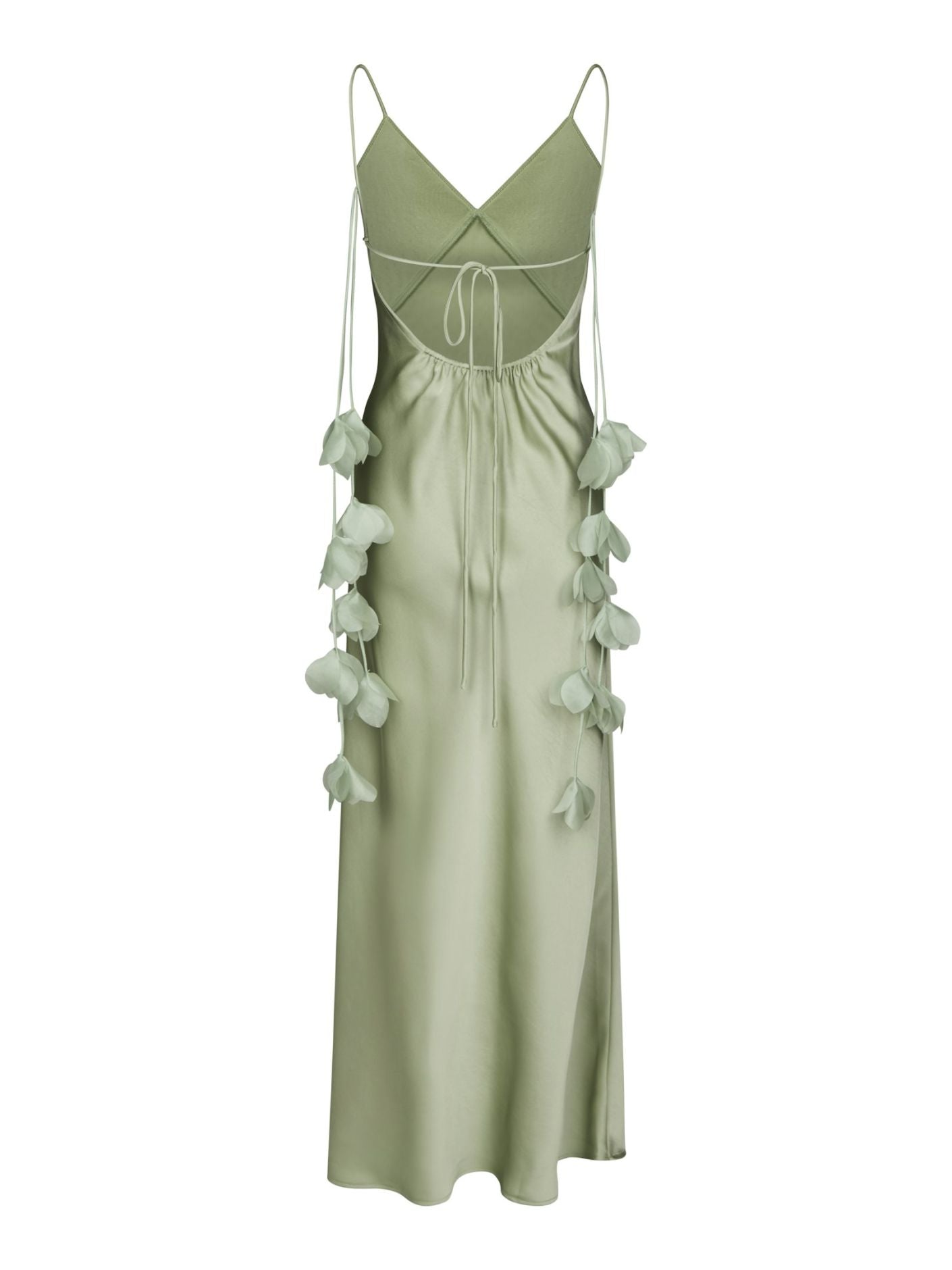 Colly Heavy Sateen Dress Mint Green - Sage