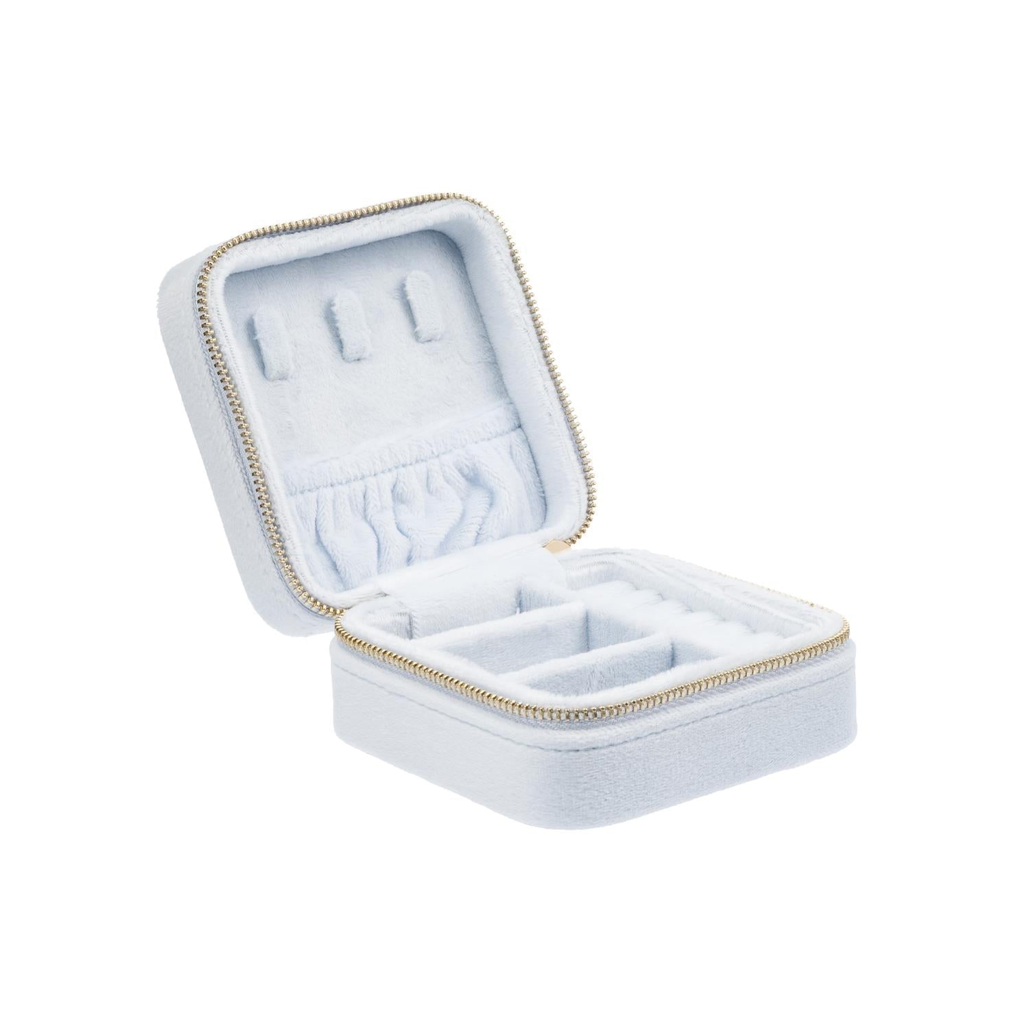 Velvet Jewellery Box Mini Cool Baby Blue - Sky Blue