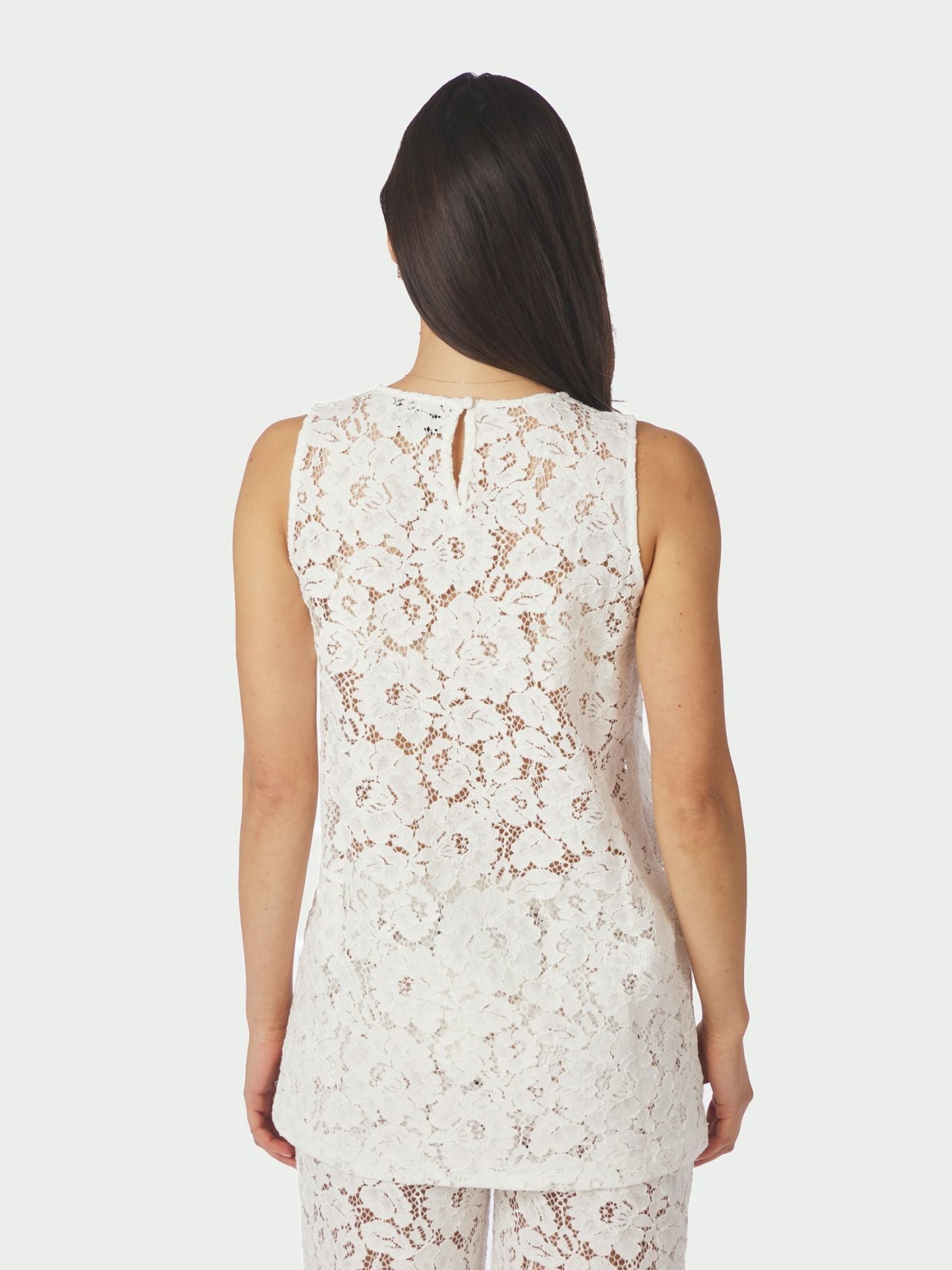 Vivien Lace Top Off White - Off-White