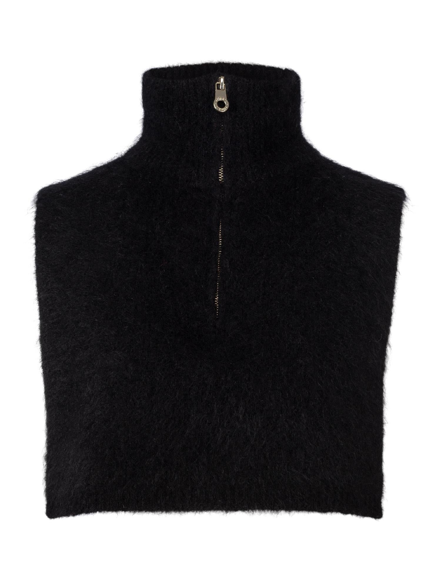 Belinda Chunky High Neck Black - Black