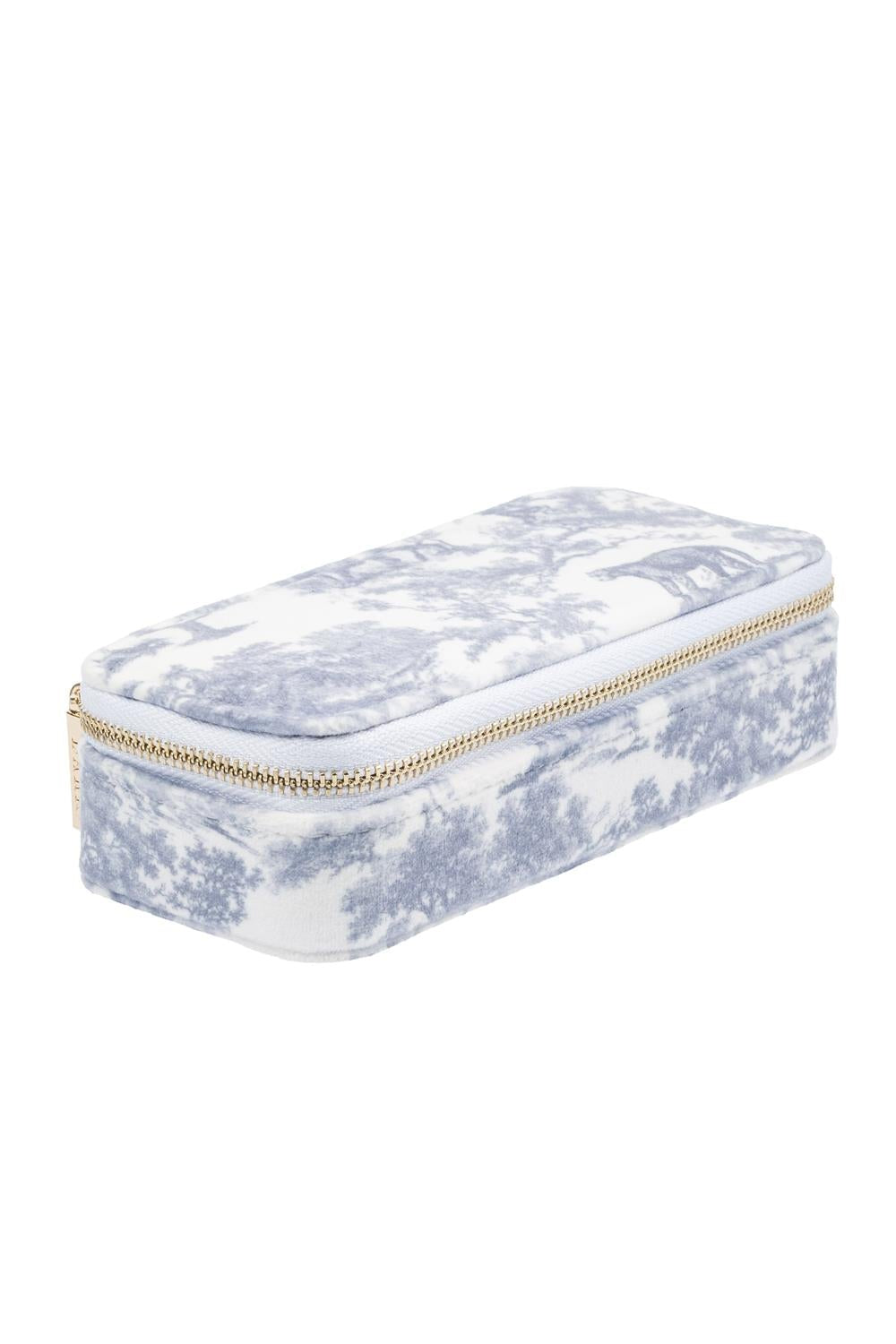 Velvet Jewellery Box Mini Country Blue Savannah Blue - Sky Blue