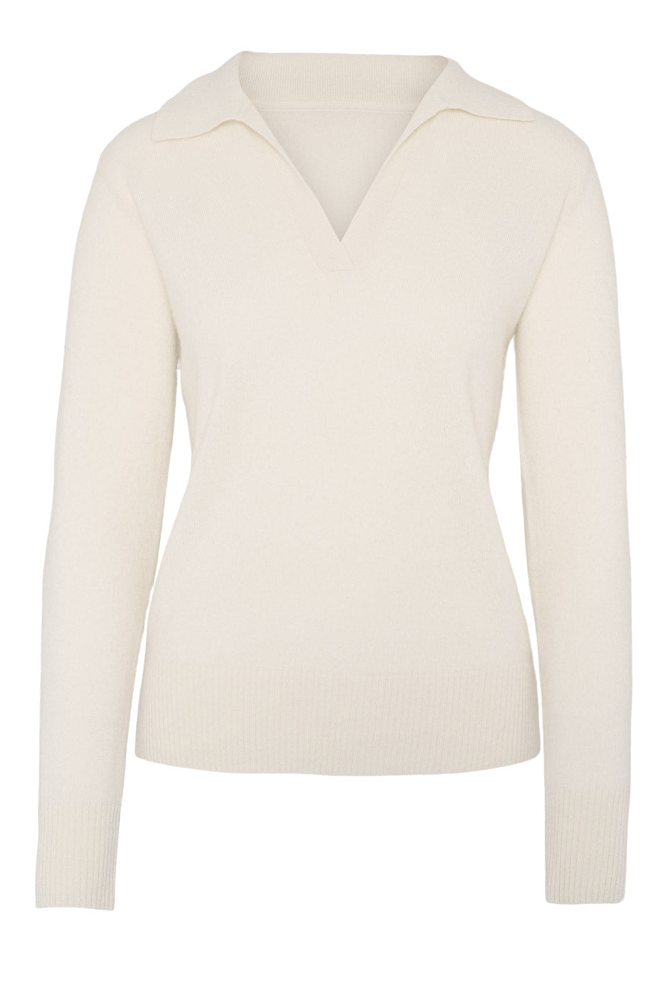 Hallie Cashmere Sweater Cream - Cream