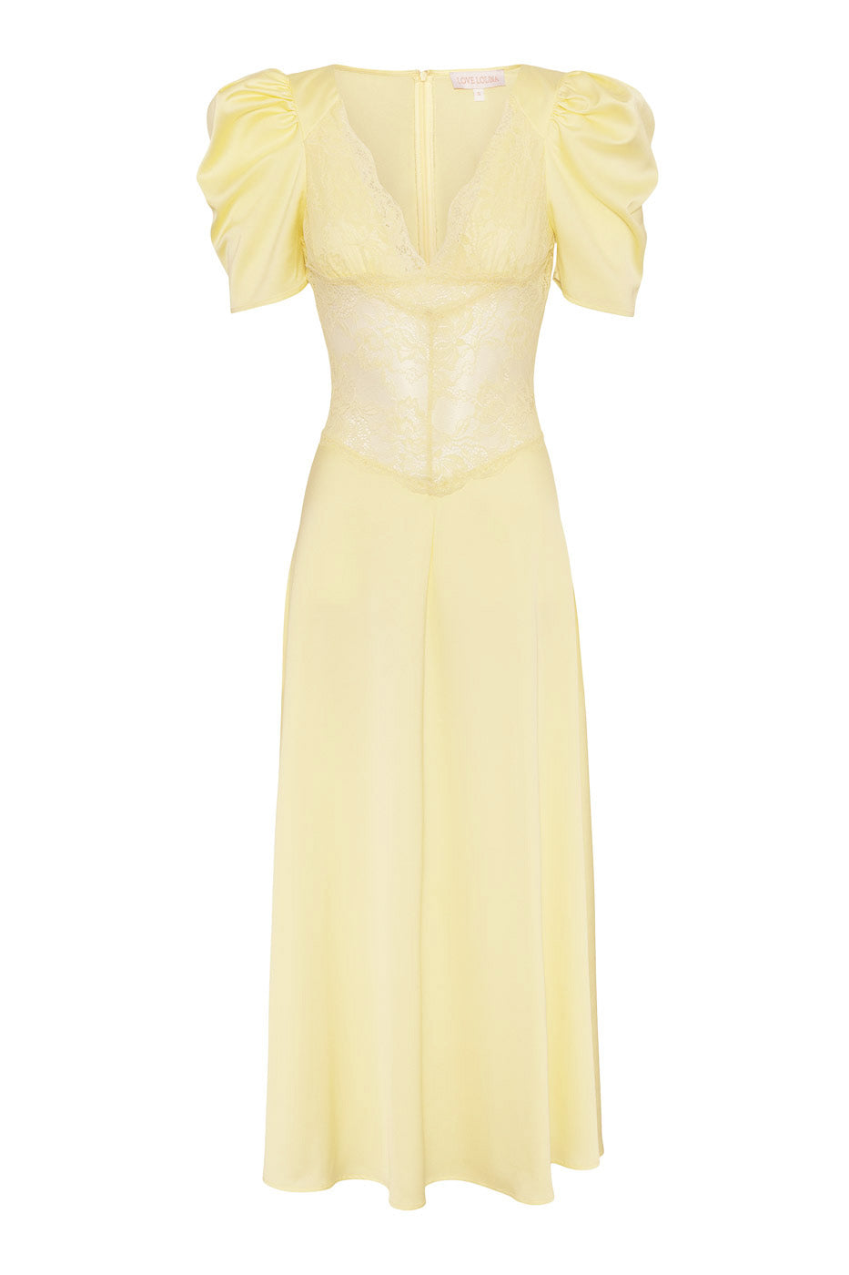 Francis Midi Dress Lemonade - Yellow