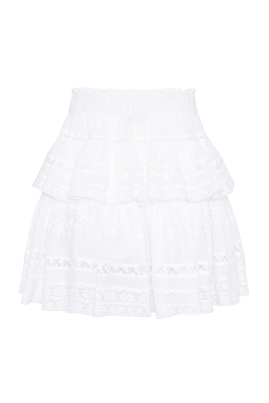 Siona Mini Skirt White - White