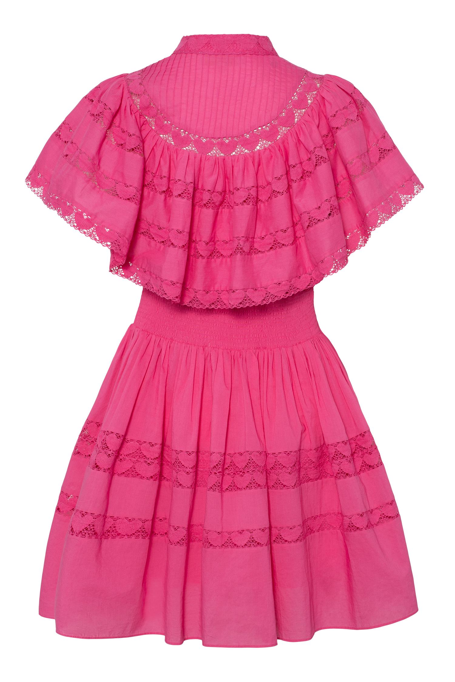 Mary Mini Dress Hot Pink - Pink