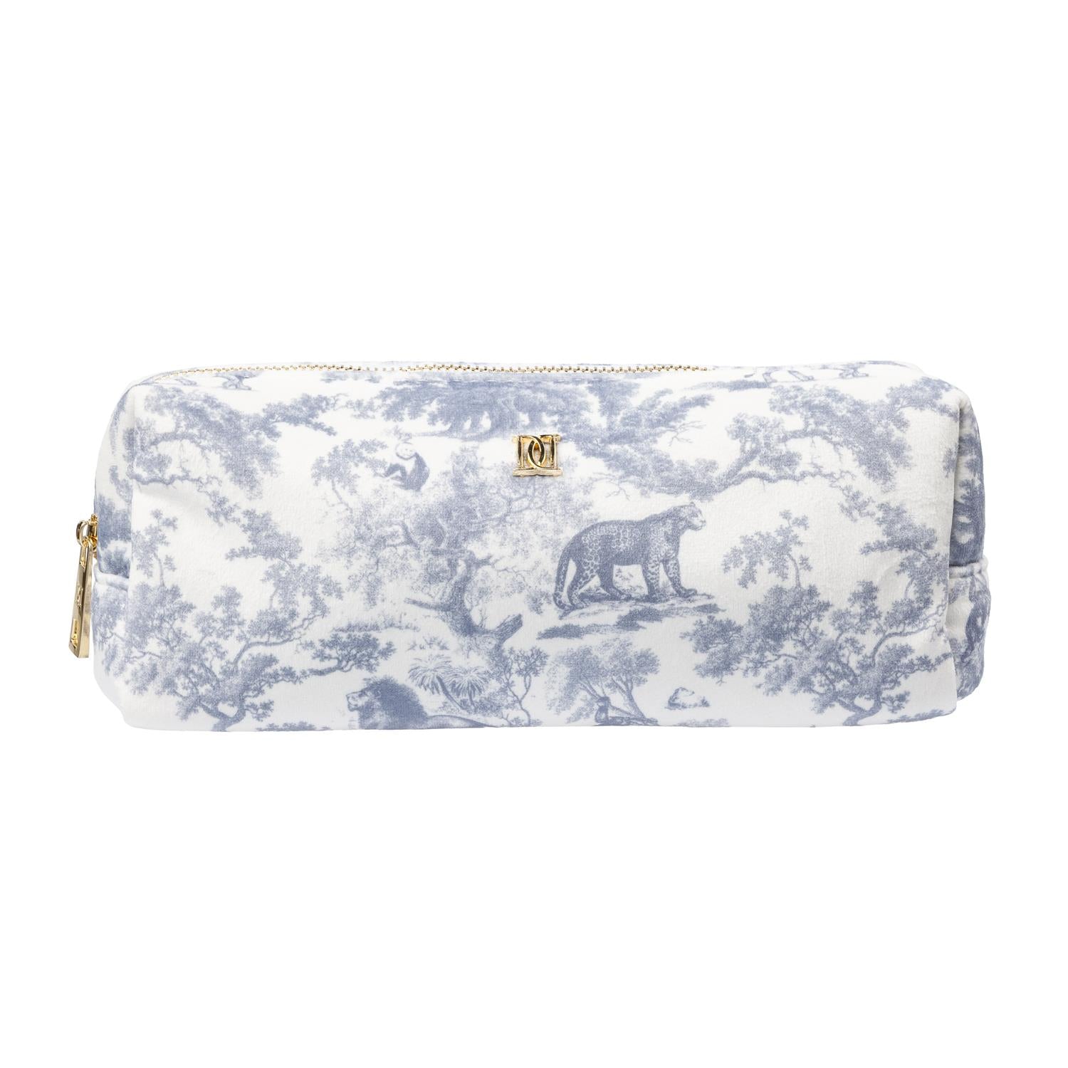 Velvet Tool Pouch Country Blue Savannah Pattern - Sky Blue