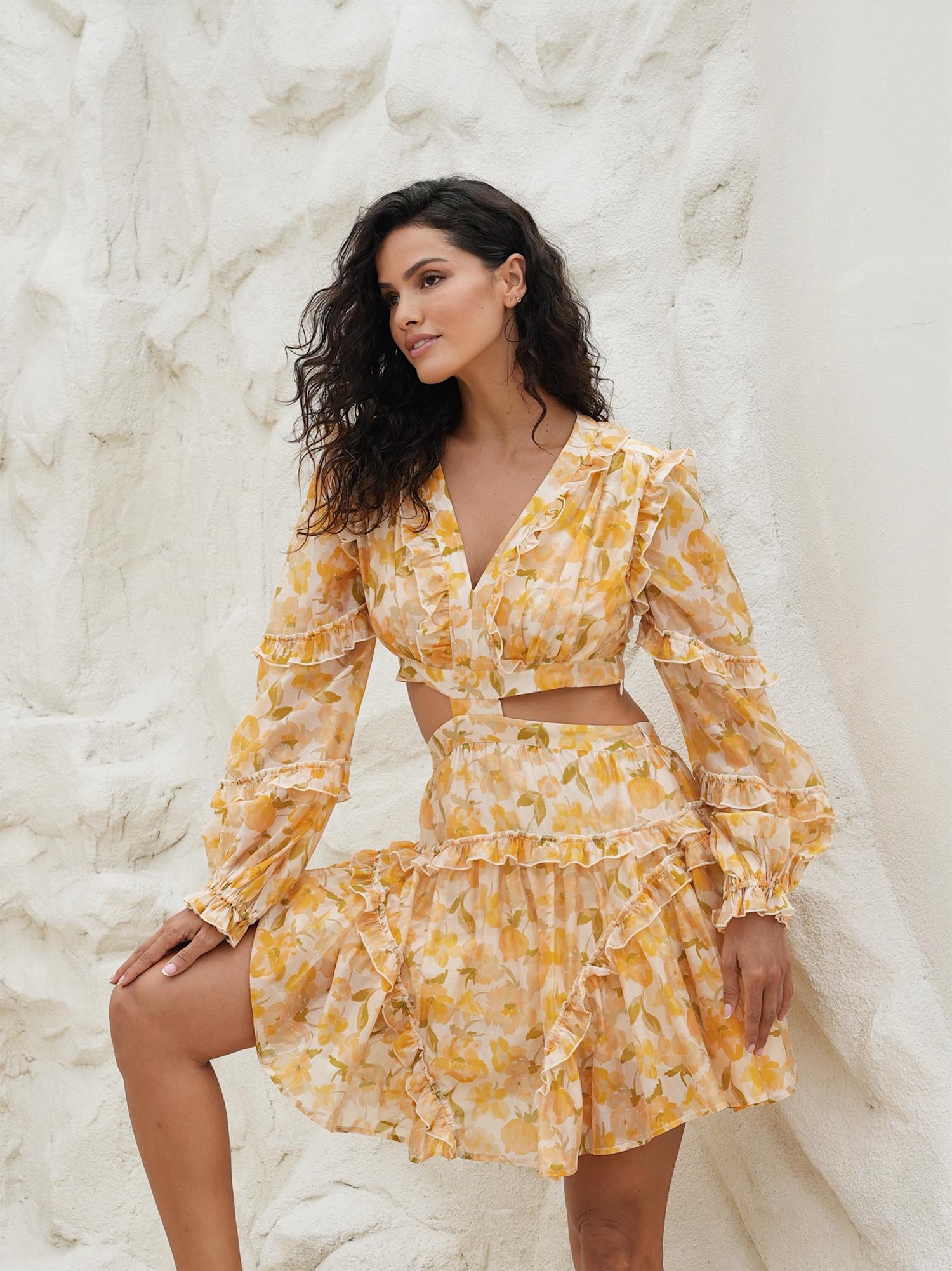 Kelly Mini Dress Sunlit - Yellow