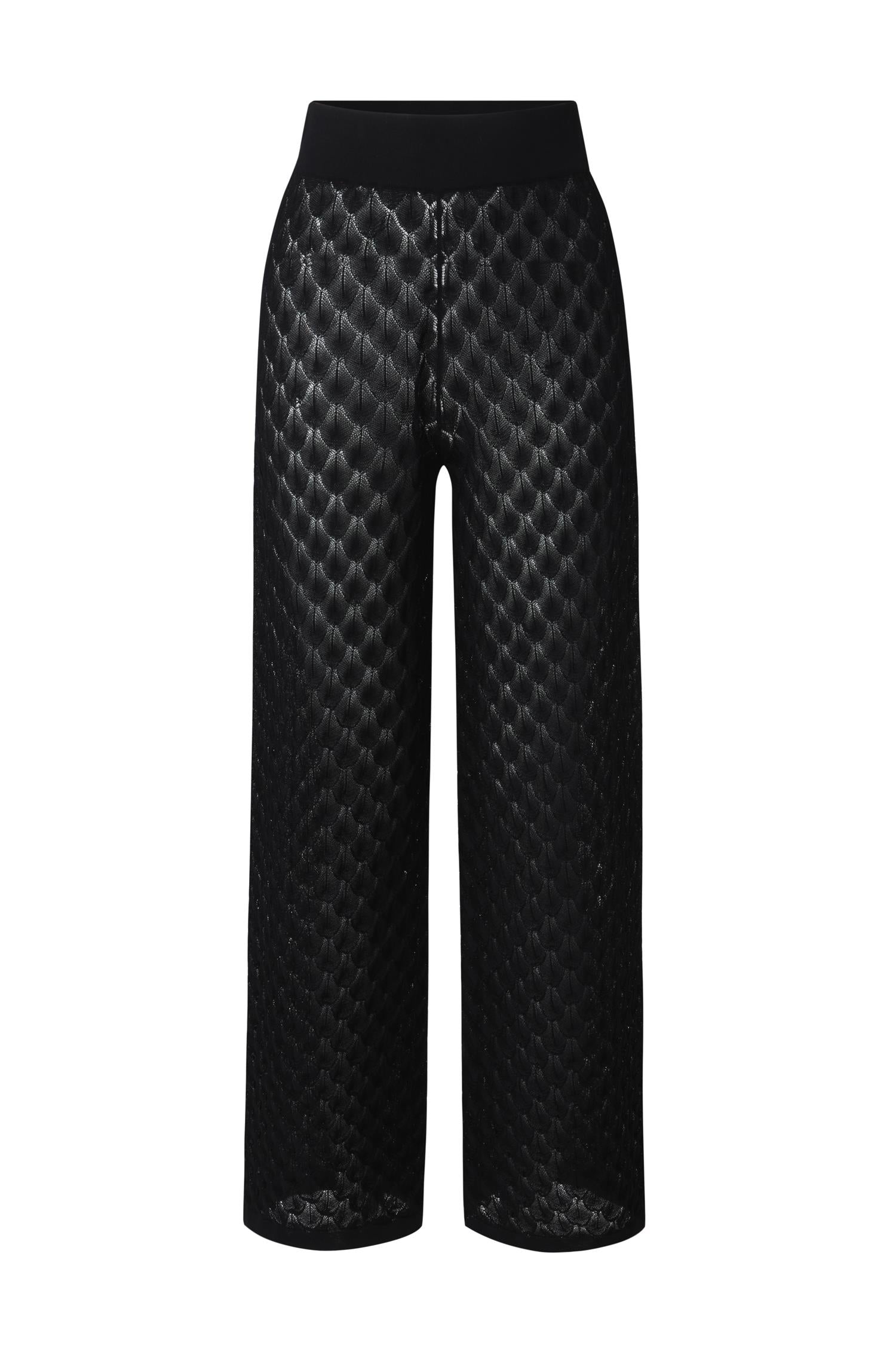 Alissa Knitted Pants Black - Black