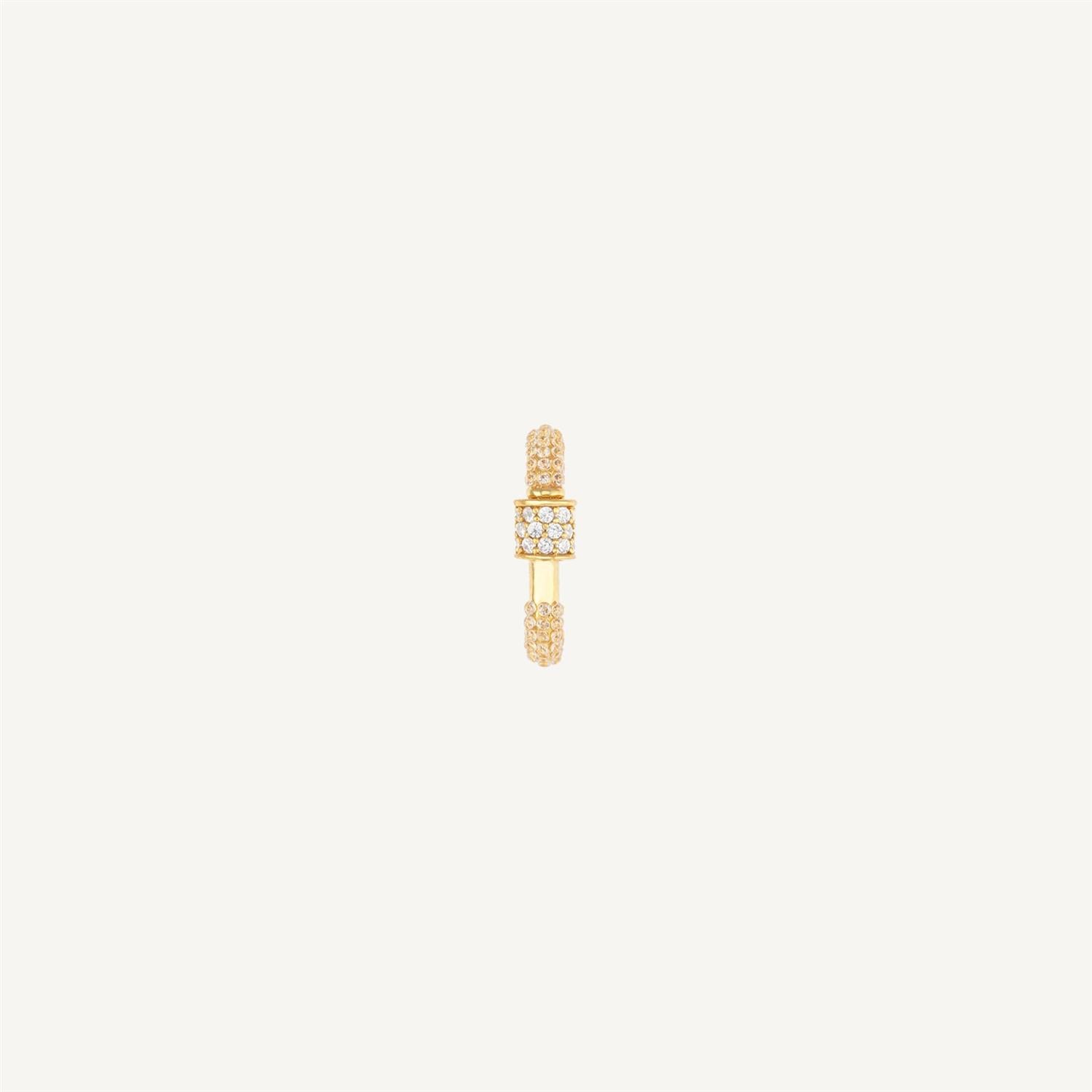 Stone Connector - Gold