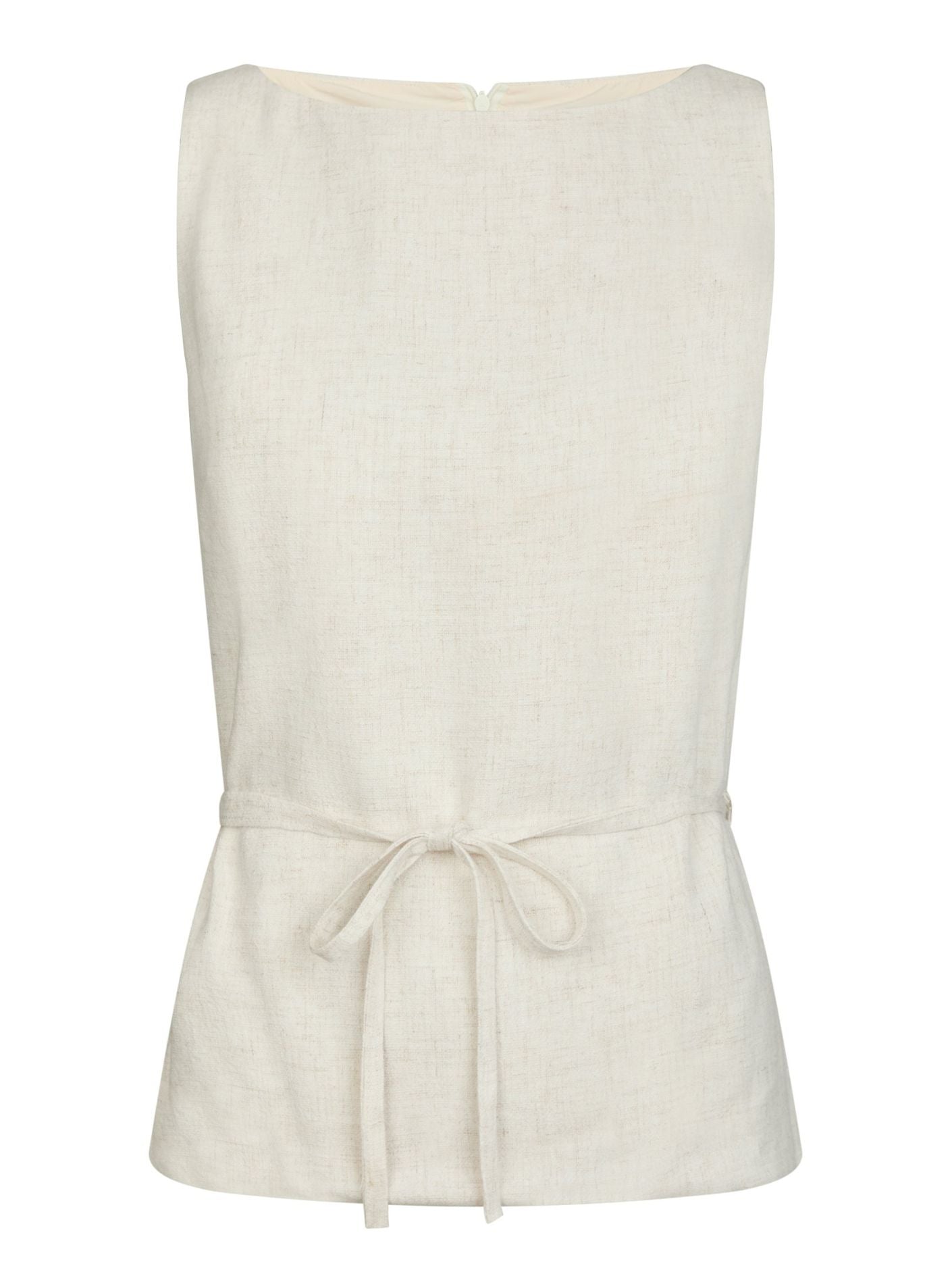 Nassa Linen Top Natural - Beige