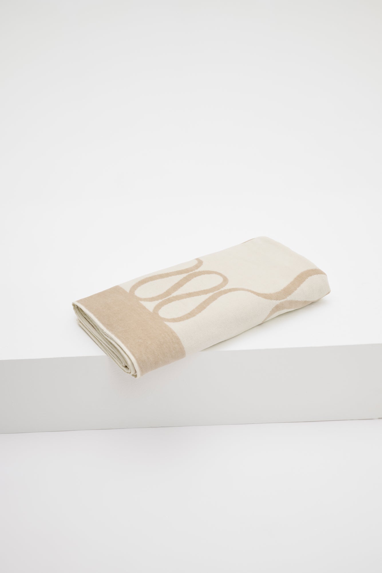 Monogram Jacquard Beach Towel Light Taupe - Beige