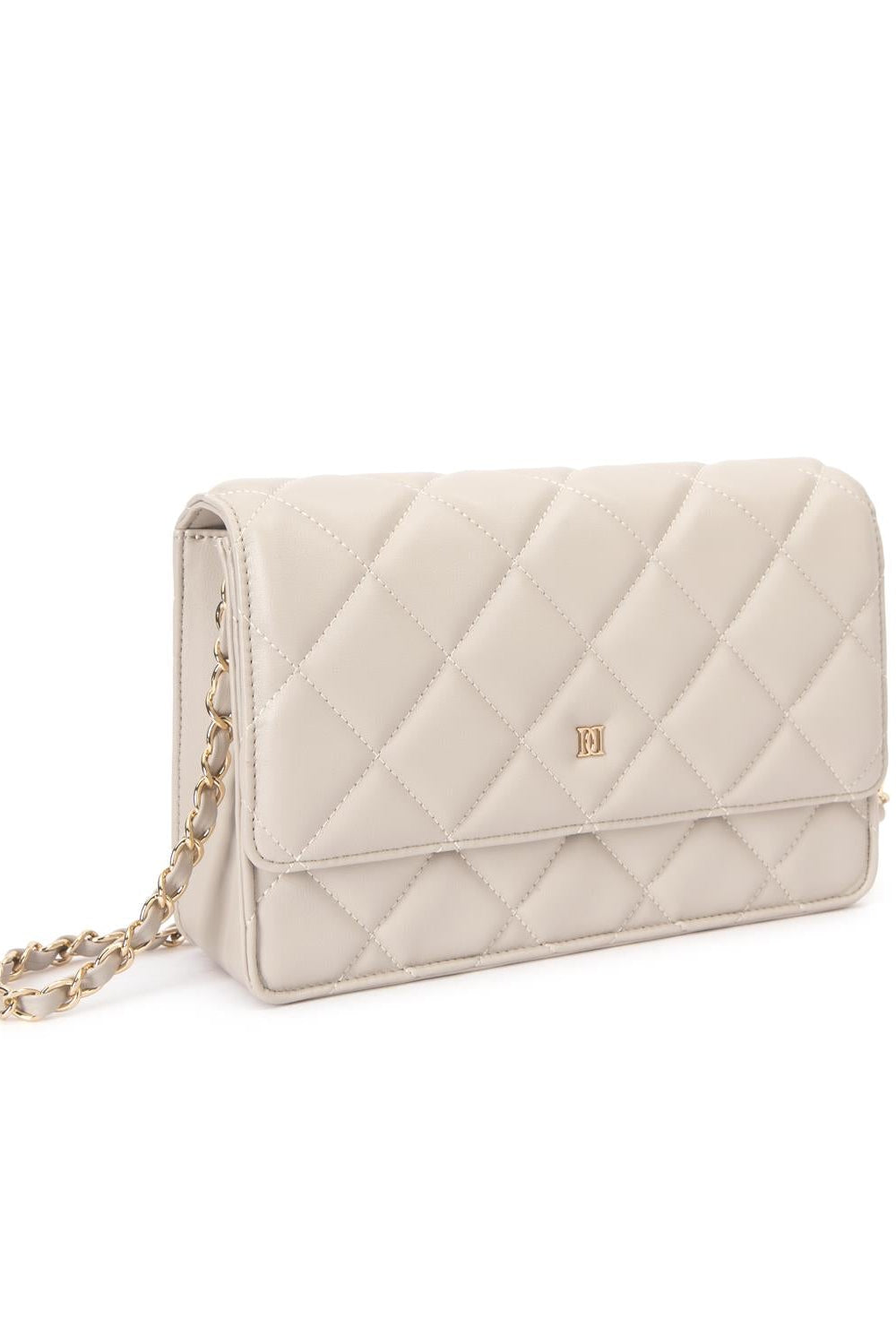 Leather Quilted Bag Sand - Beige