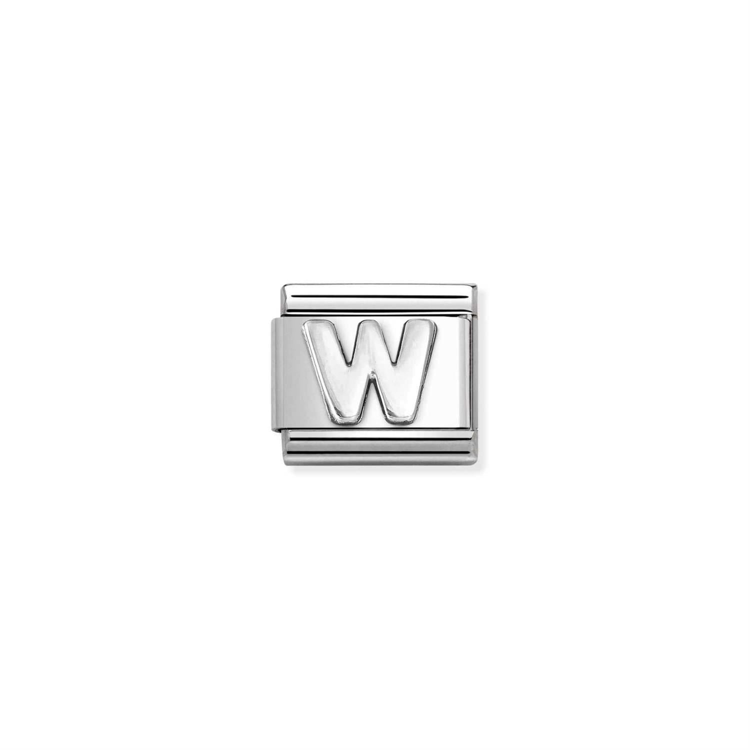 Letter W Silver - Silver