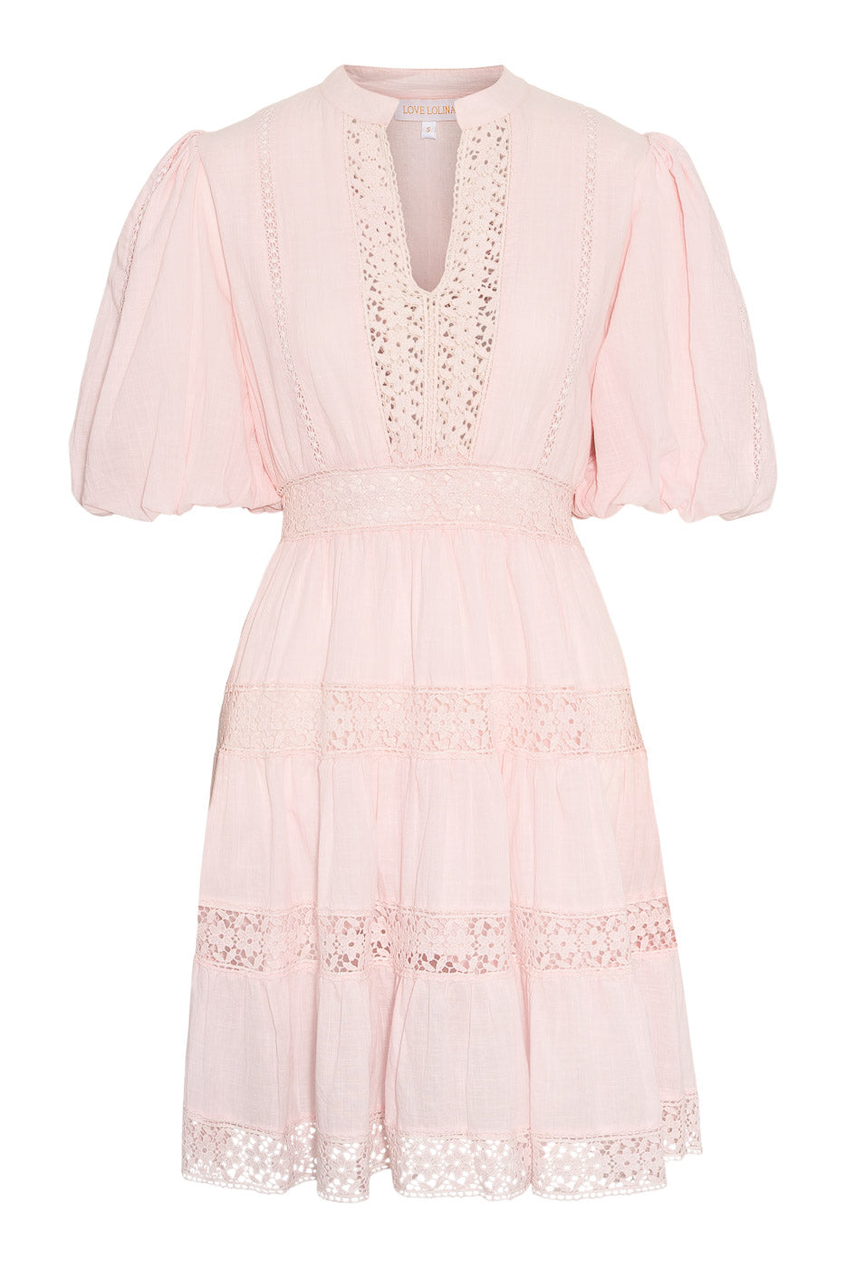 Lolana Mini Dress Light Pink - Pink