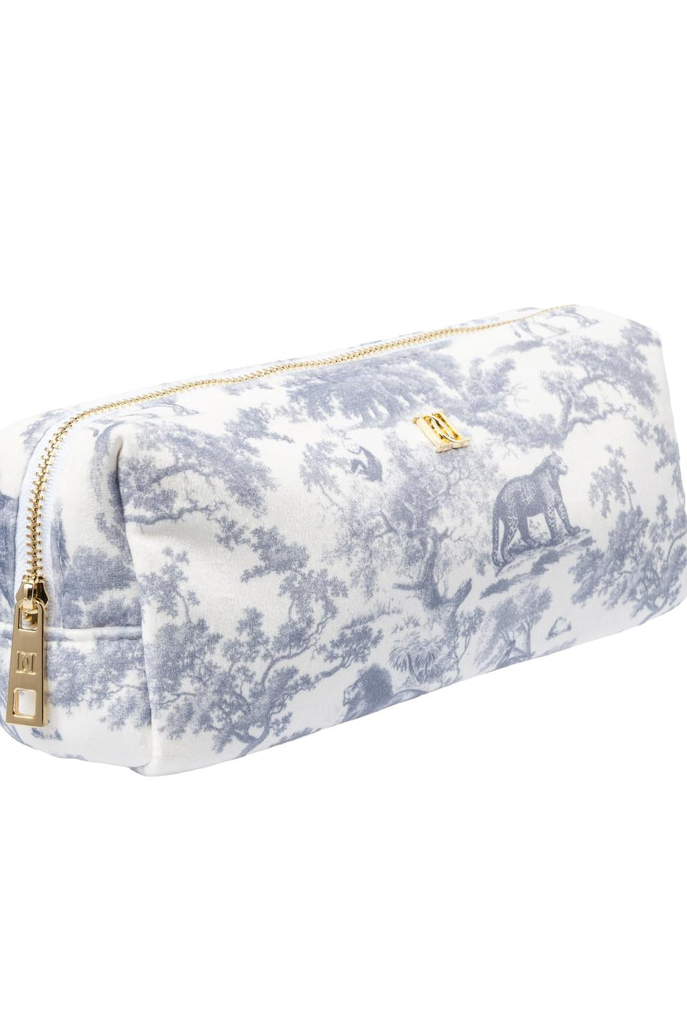 Velvet Tool Pouch Country Blue Savannah Pattern - Sky Blue
