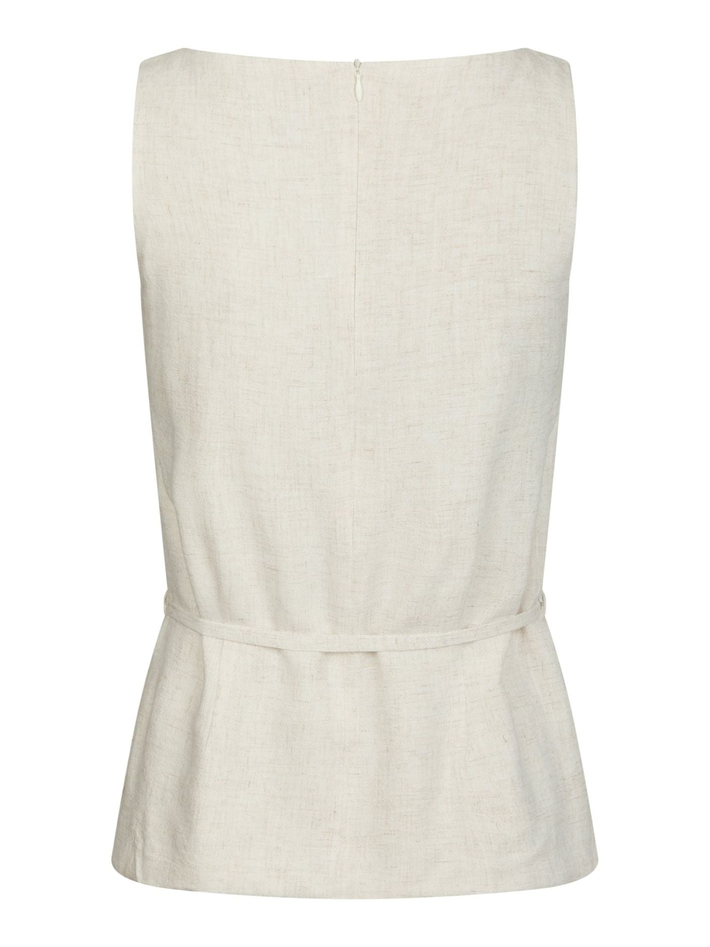 Nassa Linen Top Natural - Beige