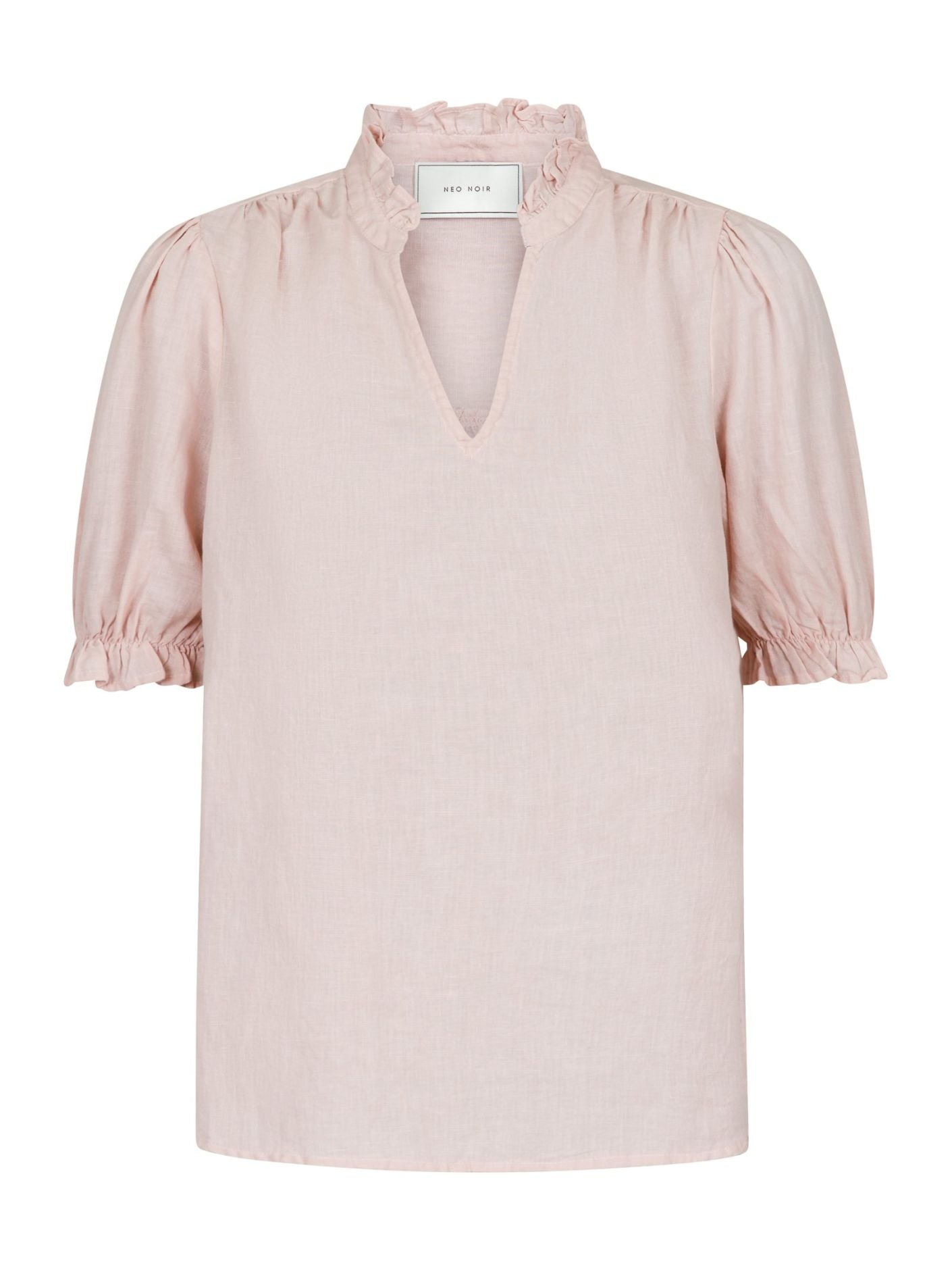 Odesa Linen Blouse Rose Smoke - Blush