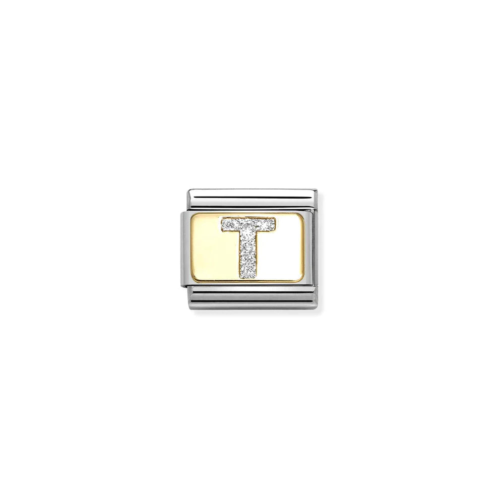 Glitter Letter T - Gold