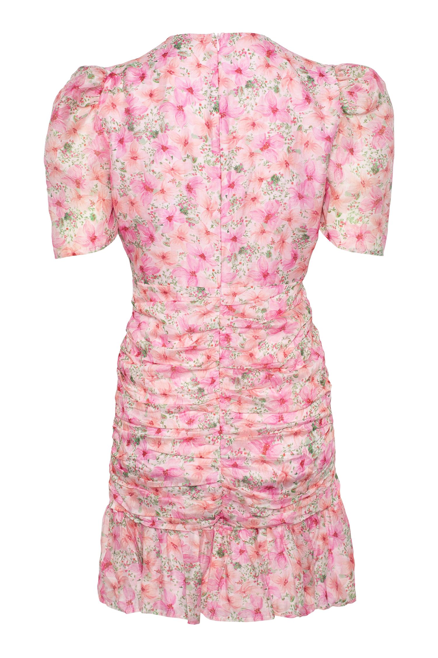 Jenna Mini Dress Garden Serenade - Pink