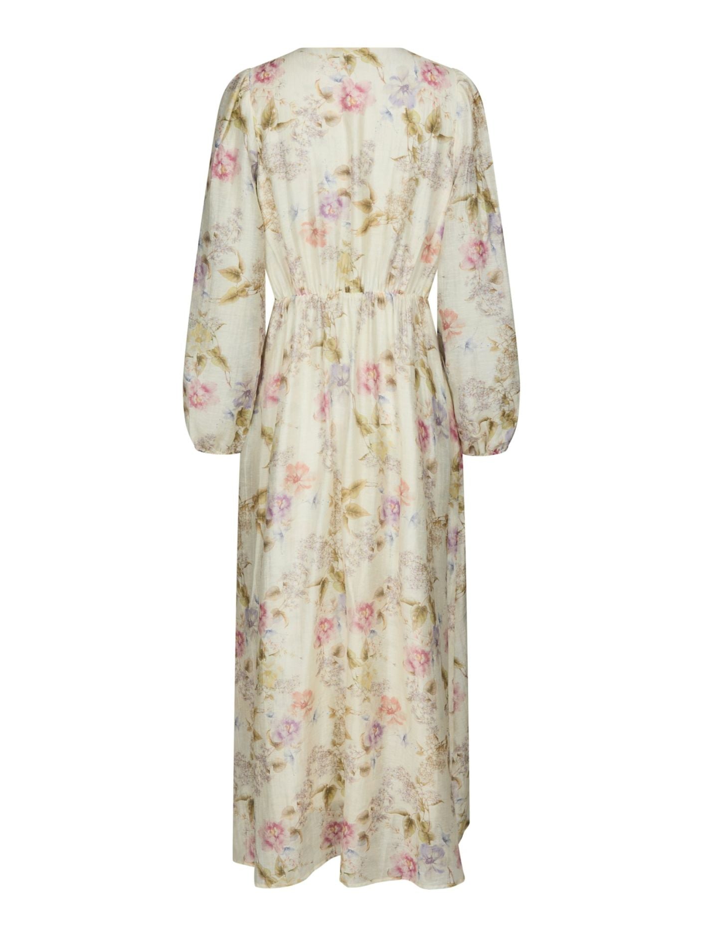 Silfi Vintage Flower Dress Off White - Off-White