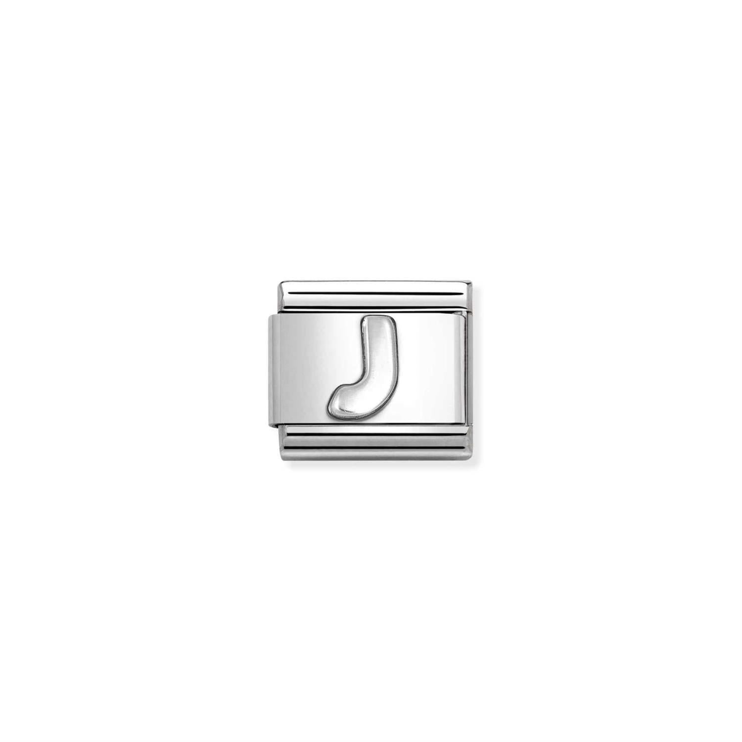 Letter J Silver - Silver
