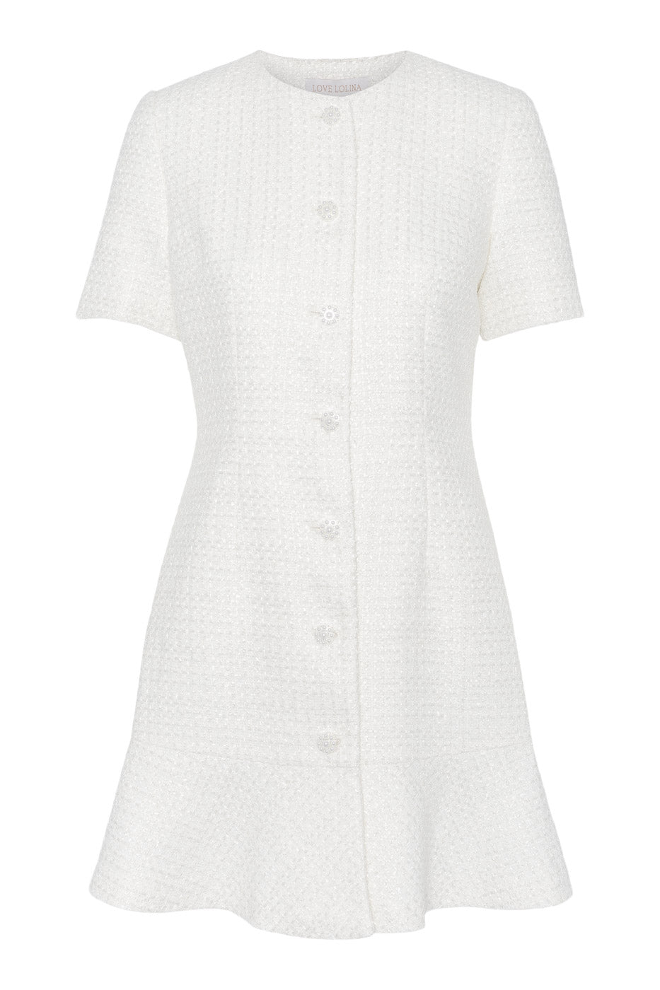 Tilly Mini Dress White - White