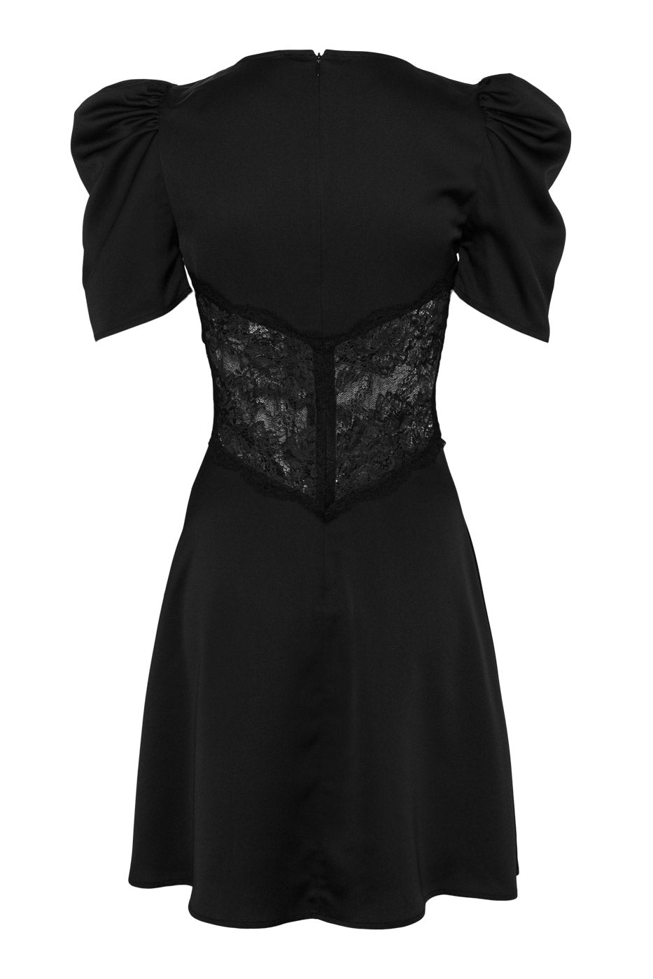 Francis Lace Mini Dress Black - Black