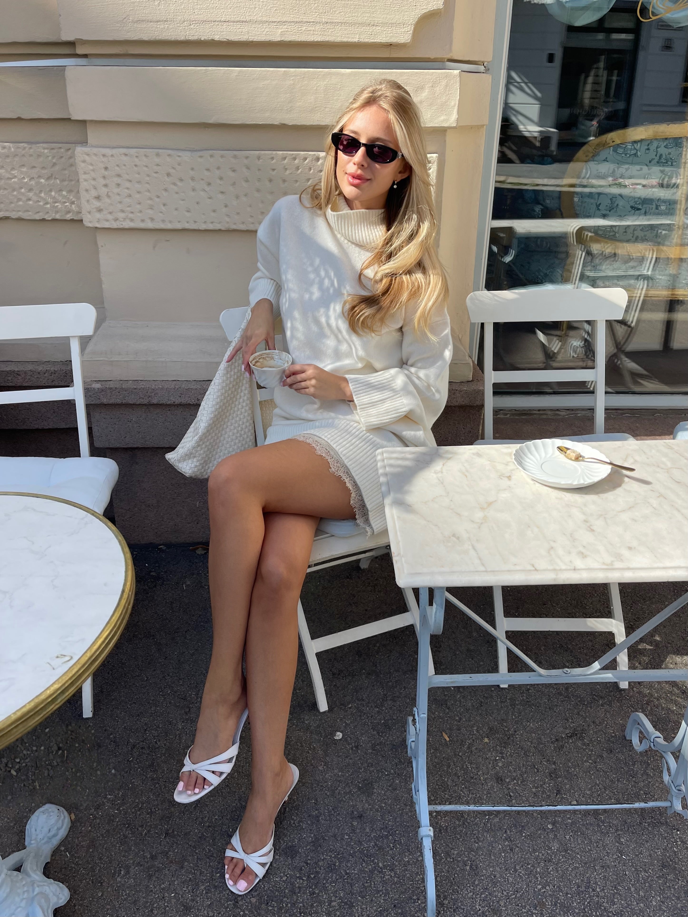 Dolly Mini Slip Dress Champagne - Cream