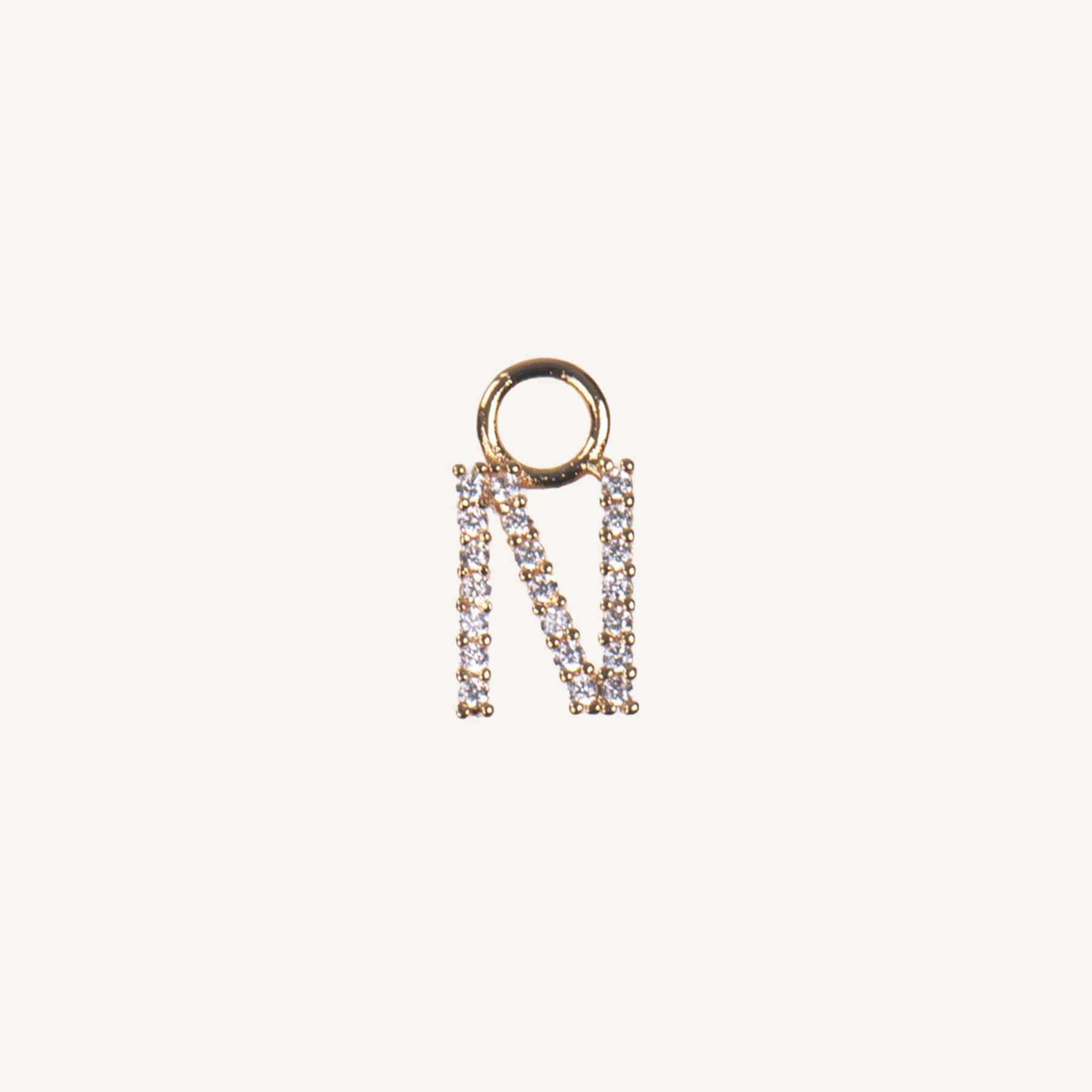 Letter Charm 'N' - Gold