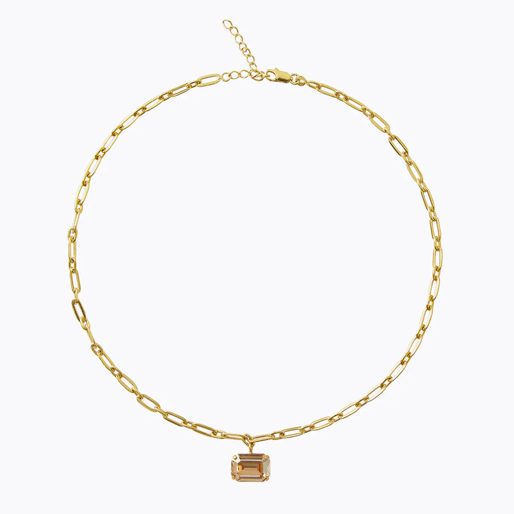 Mini Lydia Necklace Gold Golden Shadow - Gold