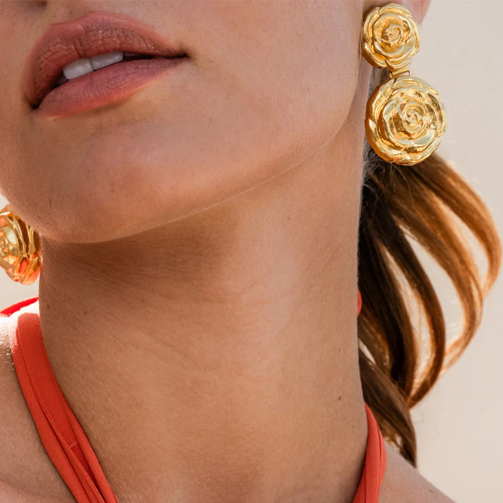 Rosita Grande Earrings Gold - Gold