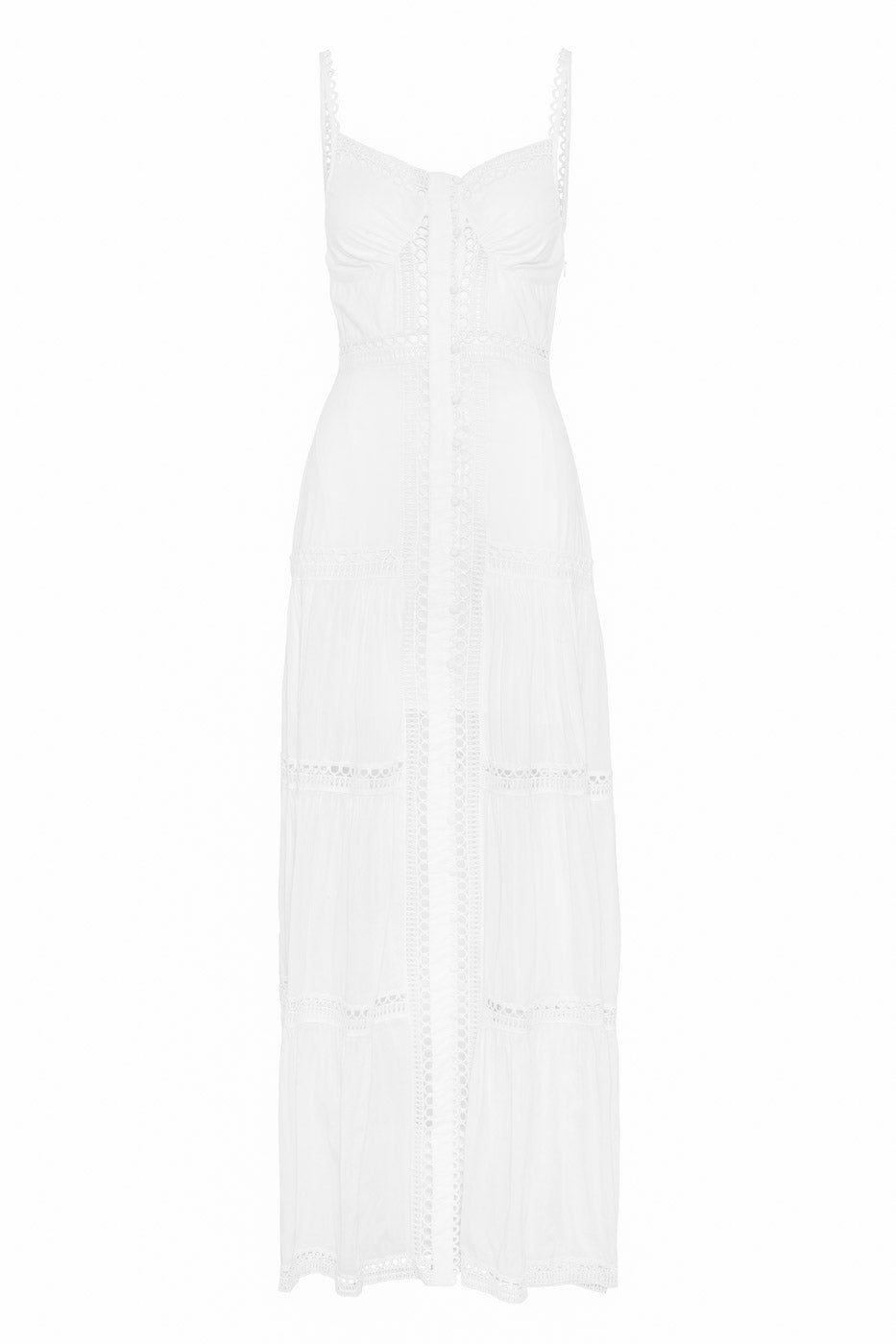Electra Midi Dress White - White