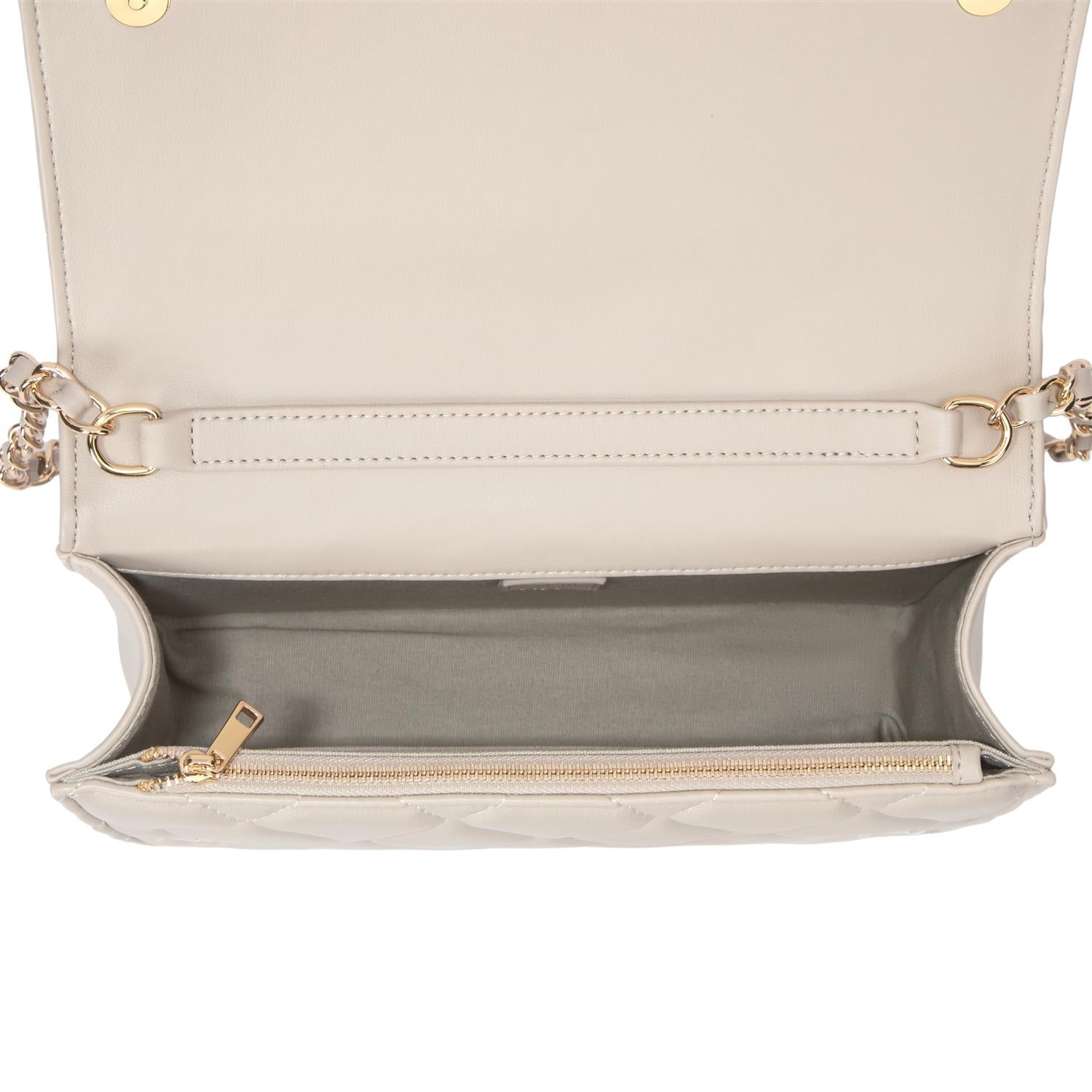 Leather Quilted Bag Sand - Beige