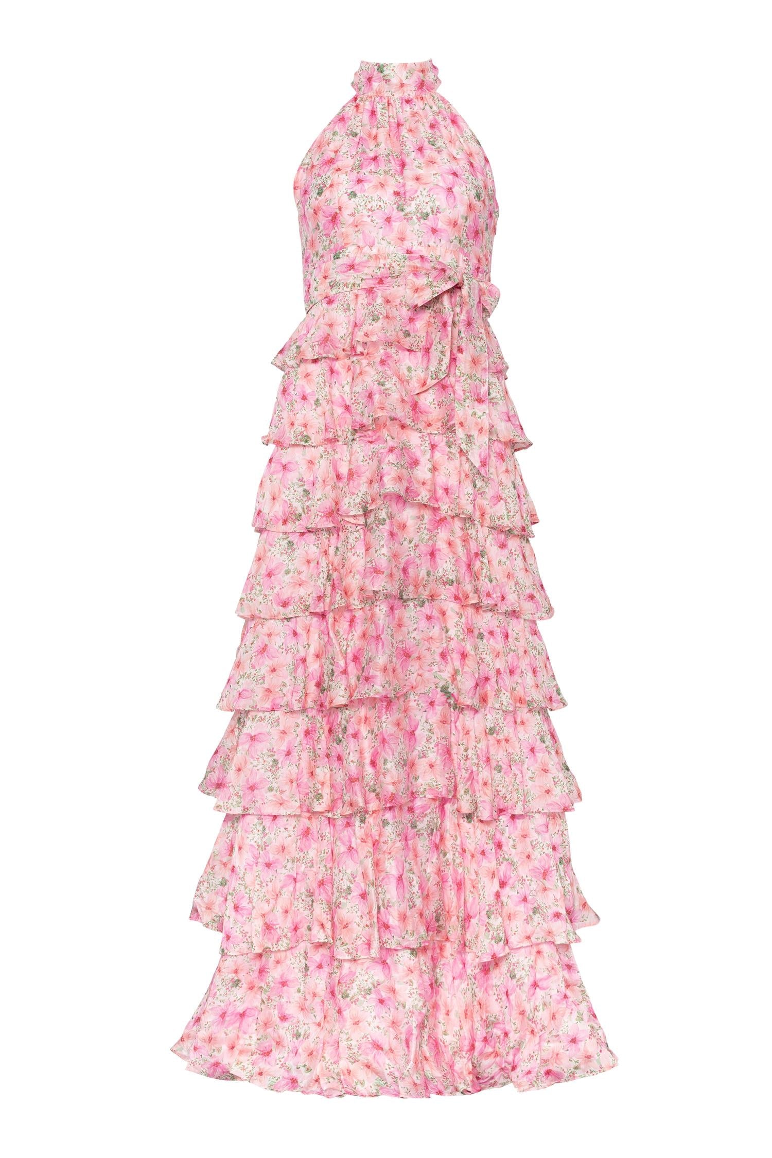 Angel Maxi Dress Garden Serenade - Pink