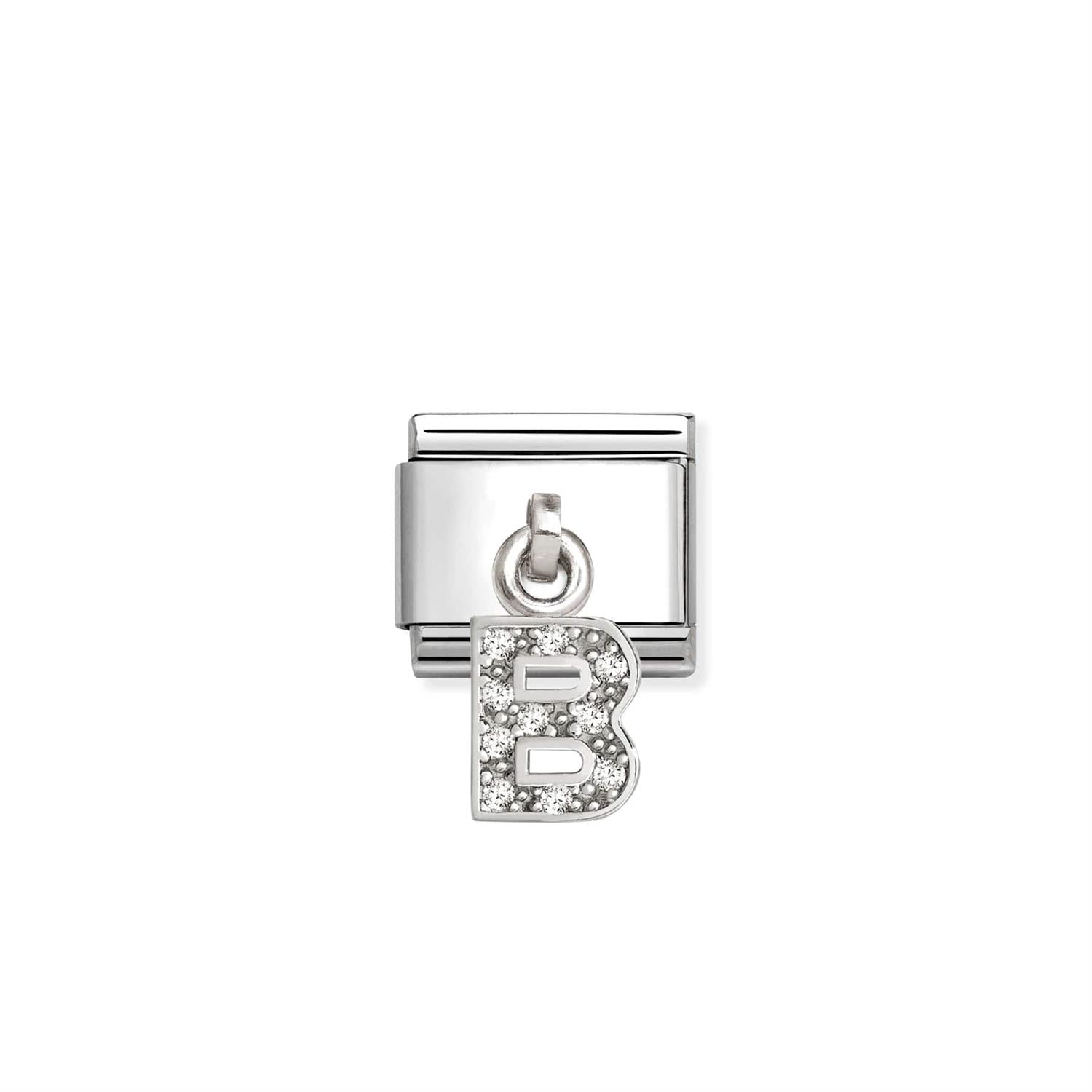 Charm Letter B - Silver
